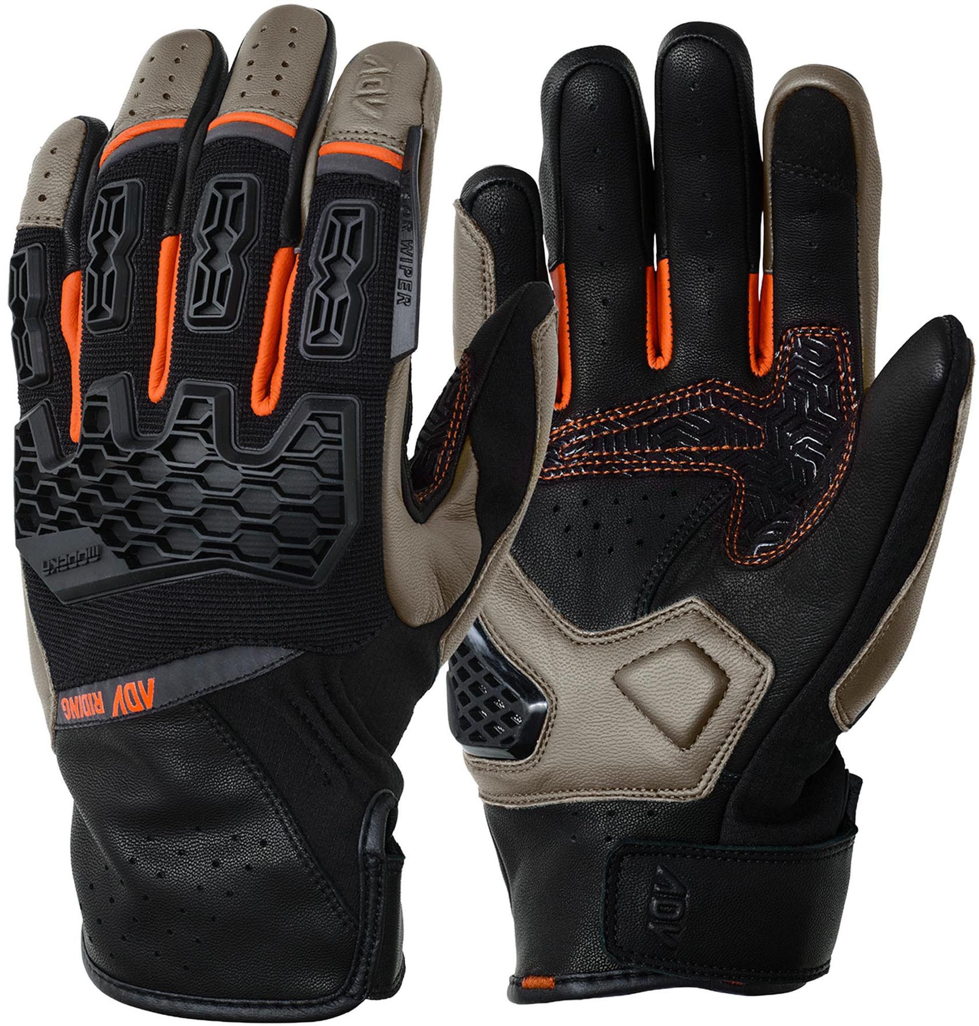 Modeka Motorradhandschuhe Atlaz Motorrad Handschuhe perforiert,Touchscreenbedienung möglich
