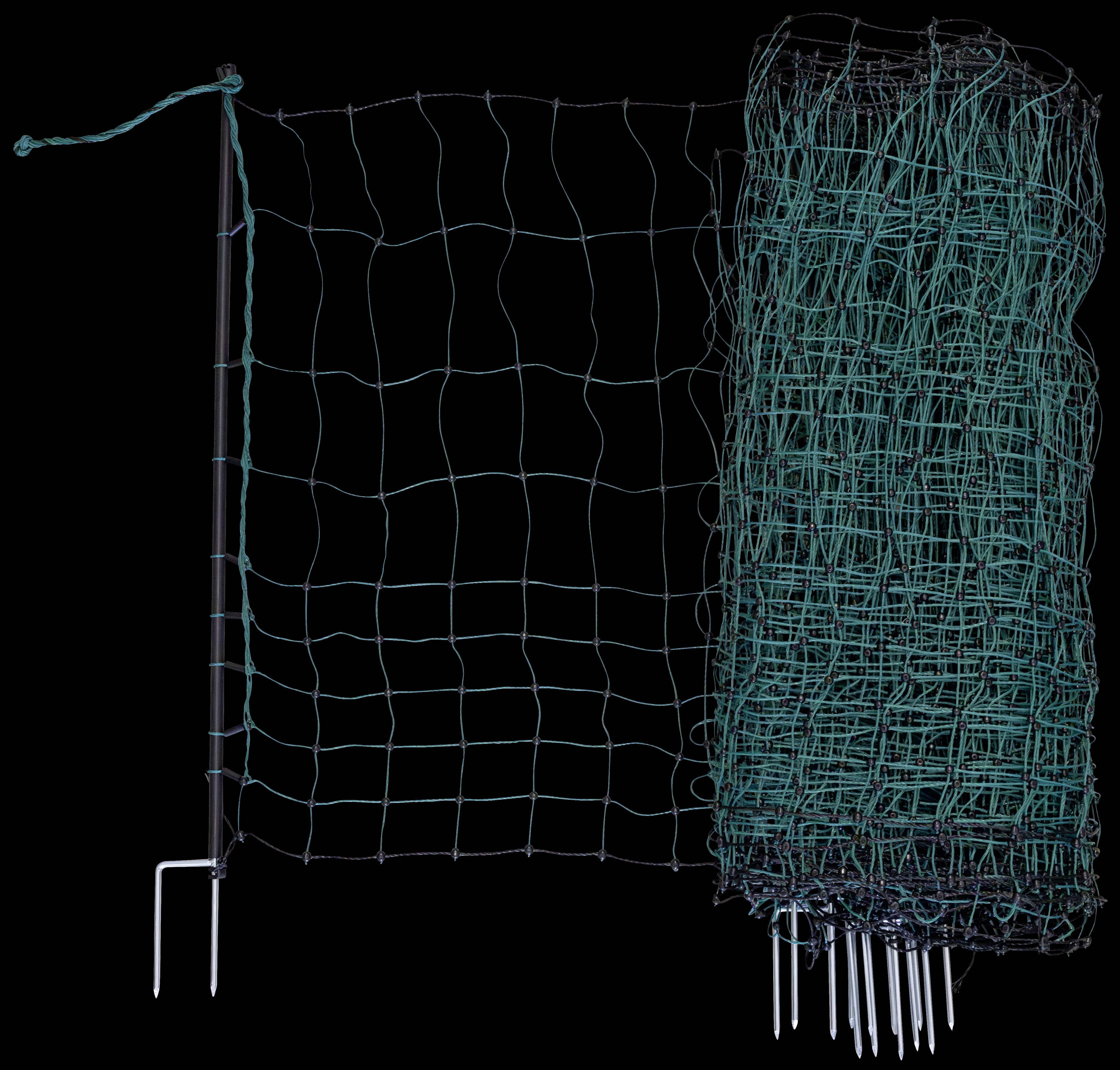 Hühnerzaun Kerbl Begrenzungszaun Camping Net mit Doppelspitze (L x H 20 m x 80