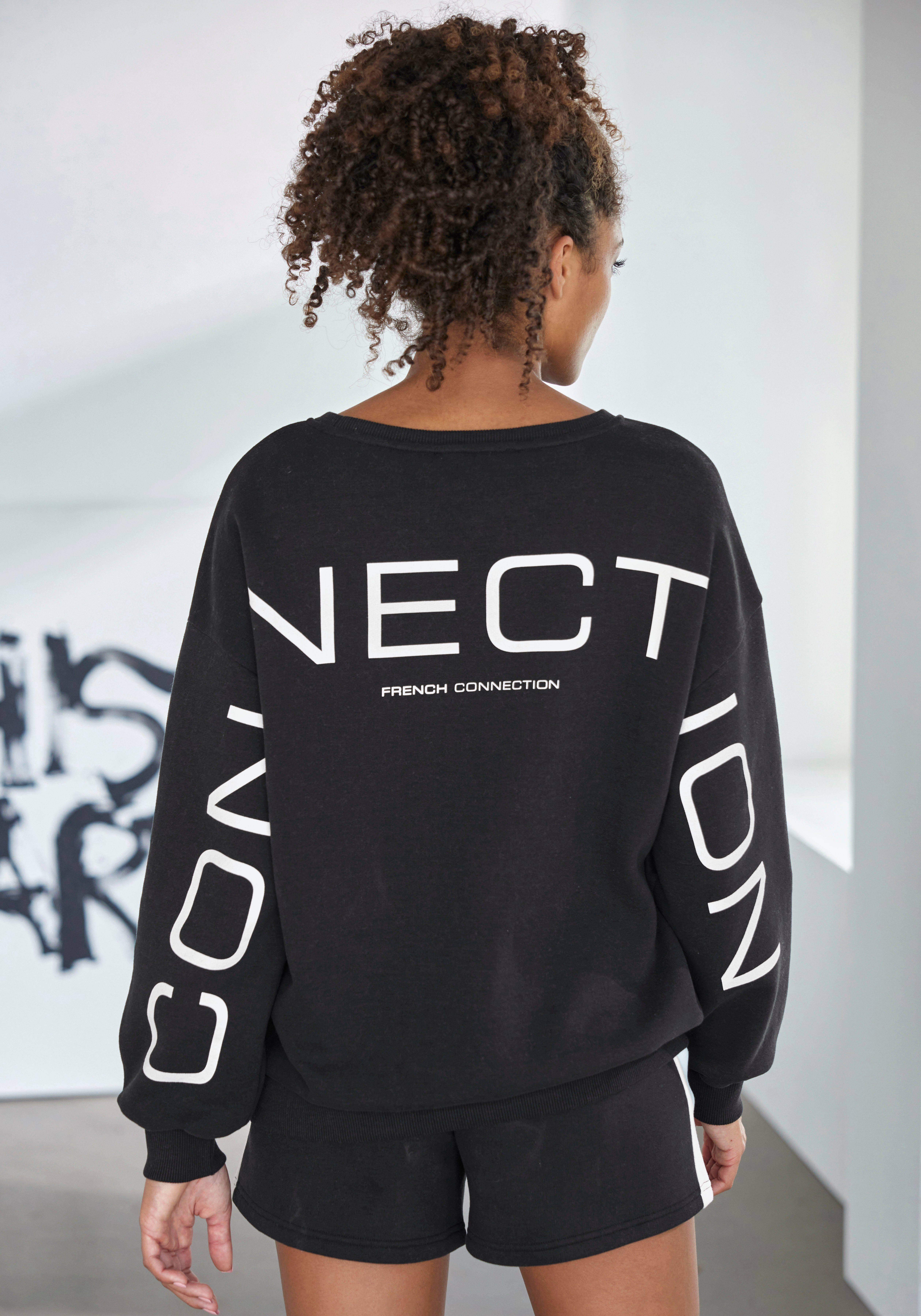 French Connection Sweatshirt mit Schriftzug auf dem Rücken