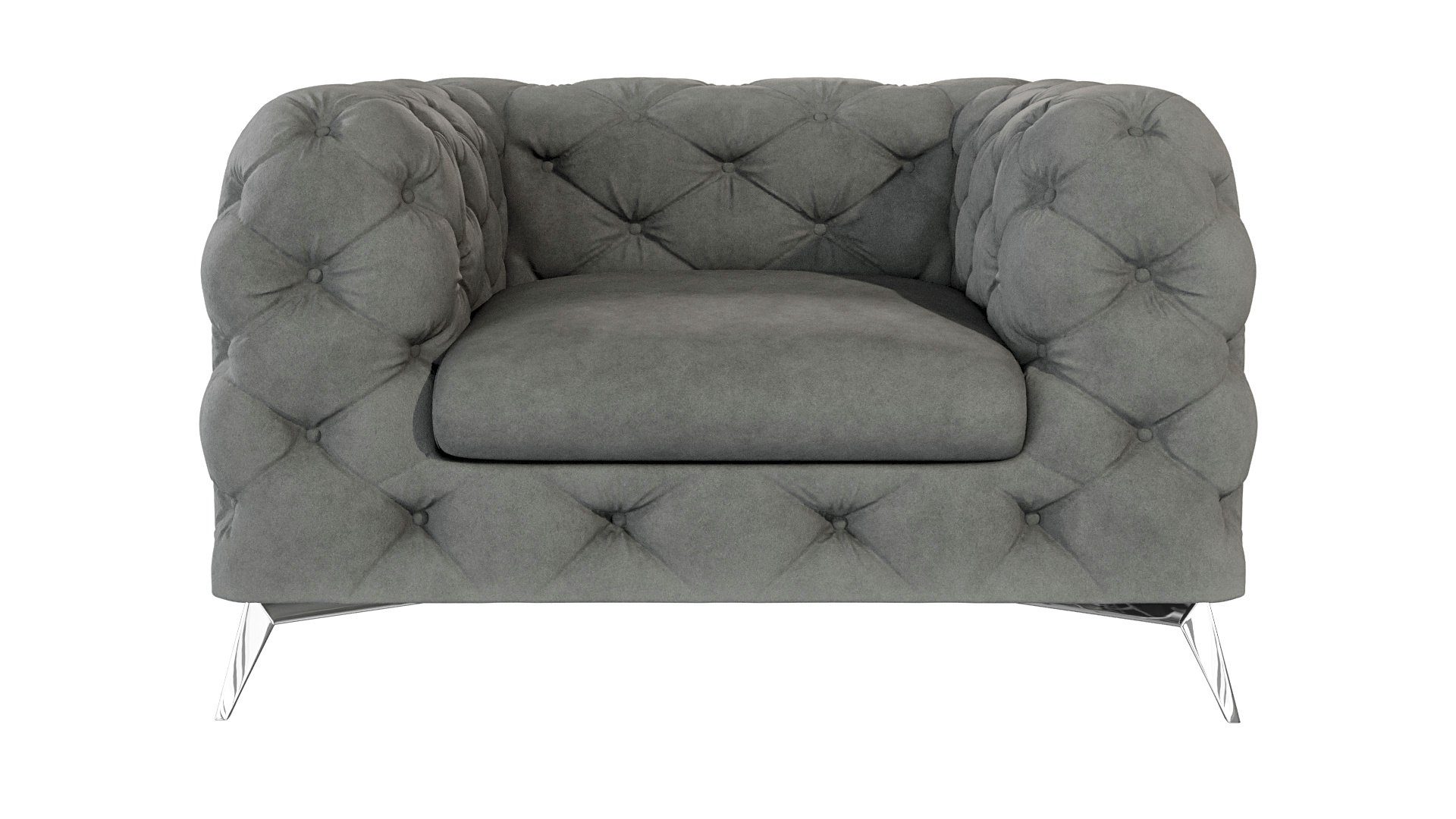 S-Style Möbel Chesterfield-Sessel Kalina mit silbernen günstig online kaufen