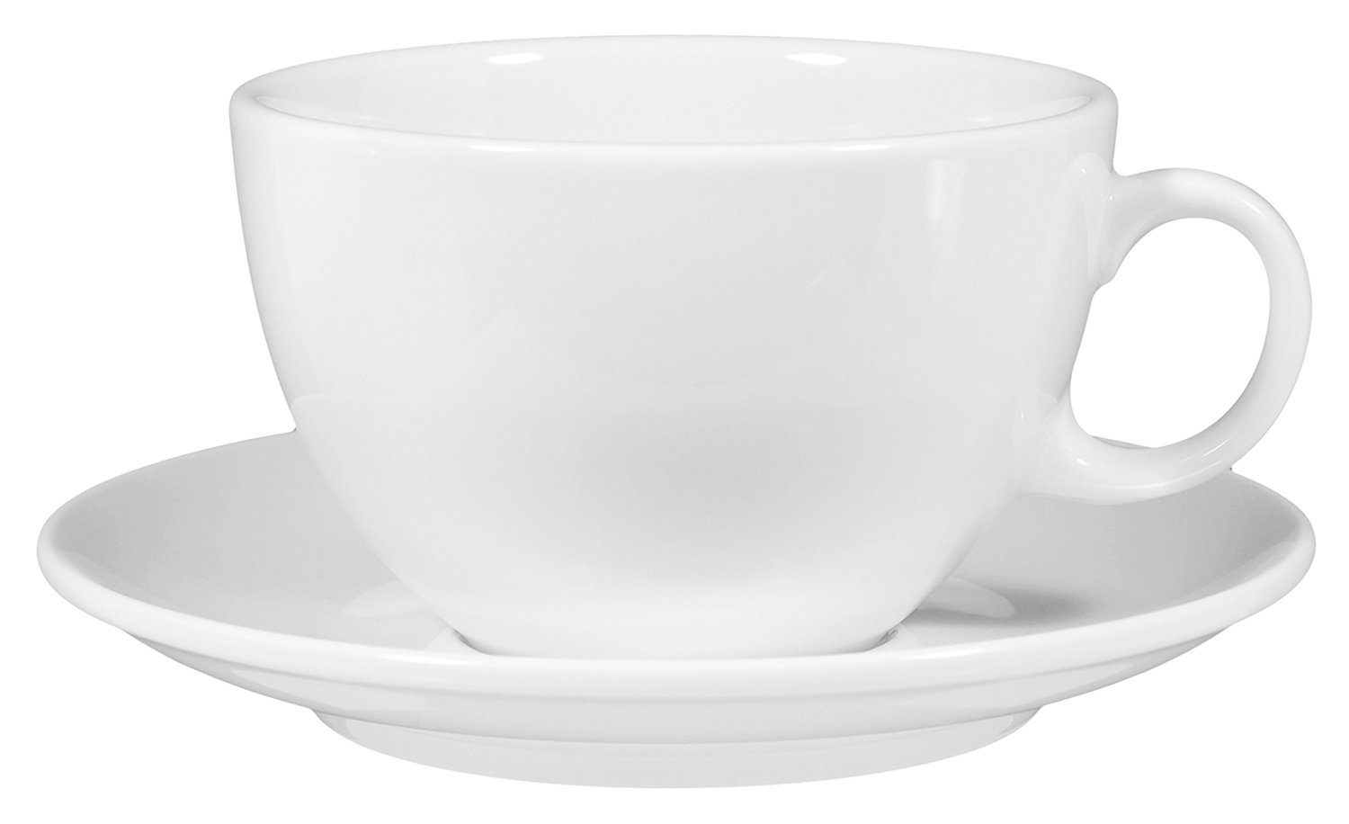 Seltmann Weiden Tasse VIP, Tasse mit Untere, Weiß, 370 ml, Porzellan