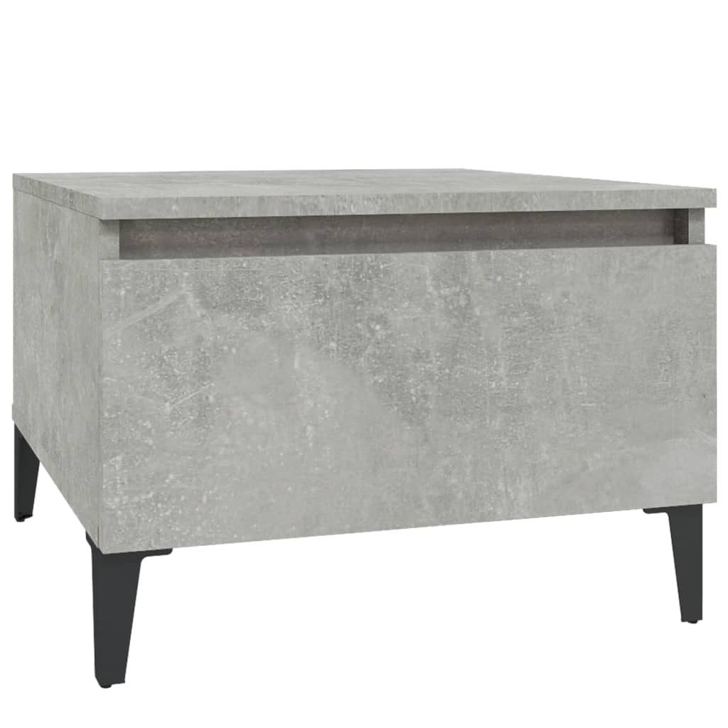 vidaXL Beistelltisch Beistelltisch Betongrau 50x46x35 cm günstig online kaufen