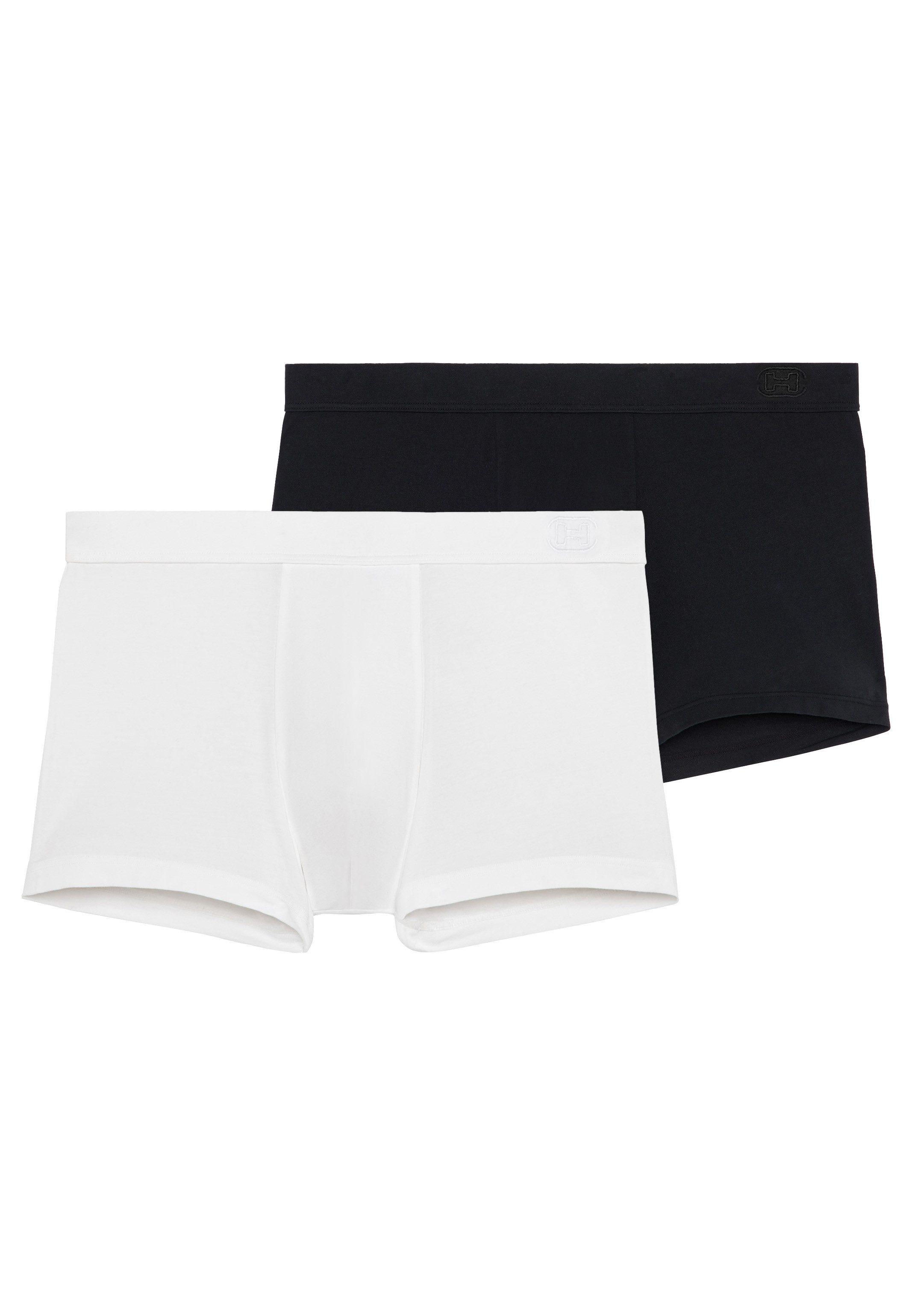 Hom Retro Boxer 2er Pack Supreme Cotton (Spar-Set, 2-St) Retro Short / Pant - Baumwolle - ohne Eingriff - Atmungsaktiv
