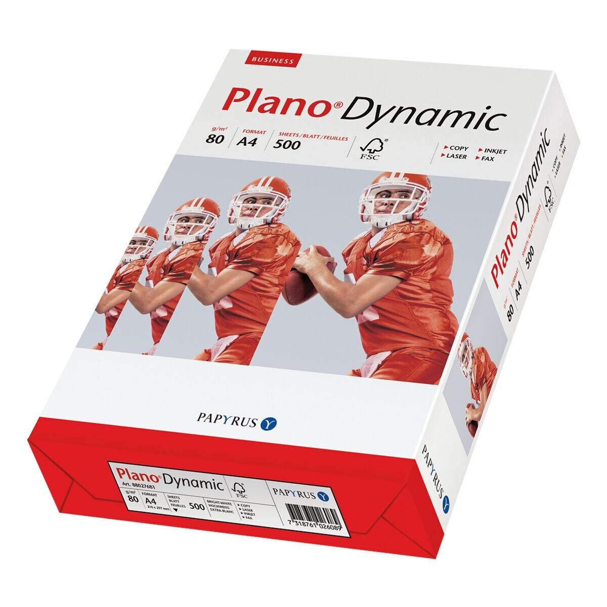 PLANO Kopierpapier PlanoDynamic, Format DIN A4, 80 g/m², 161 CIE, 500 Blatt
