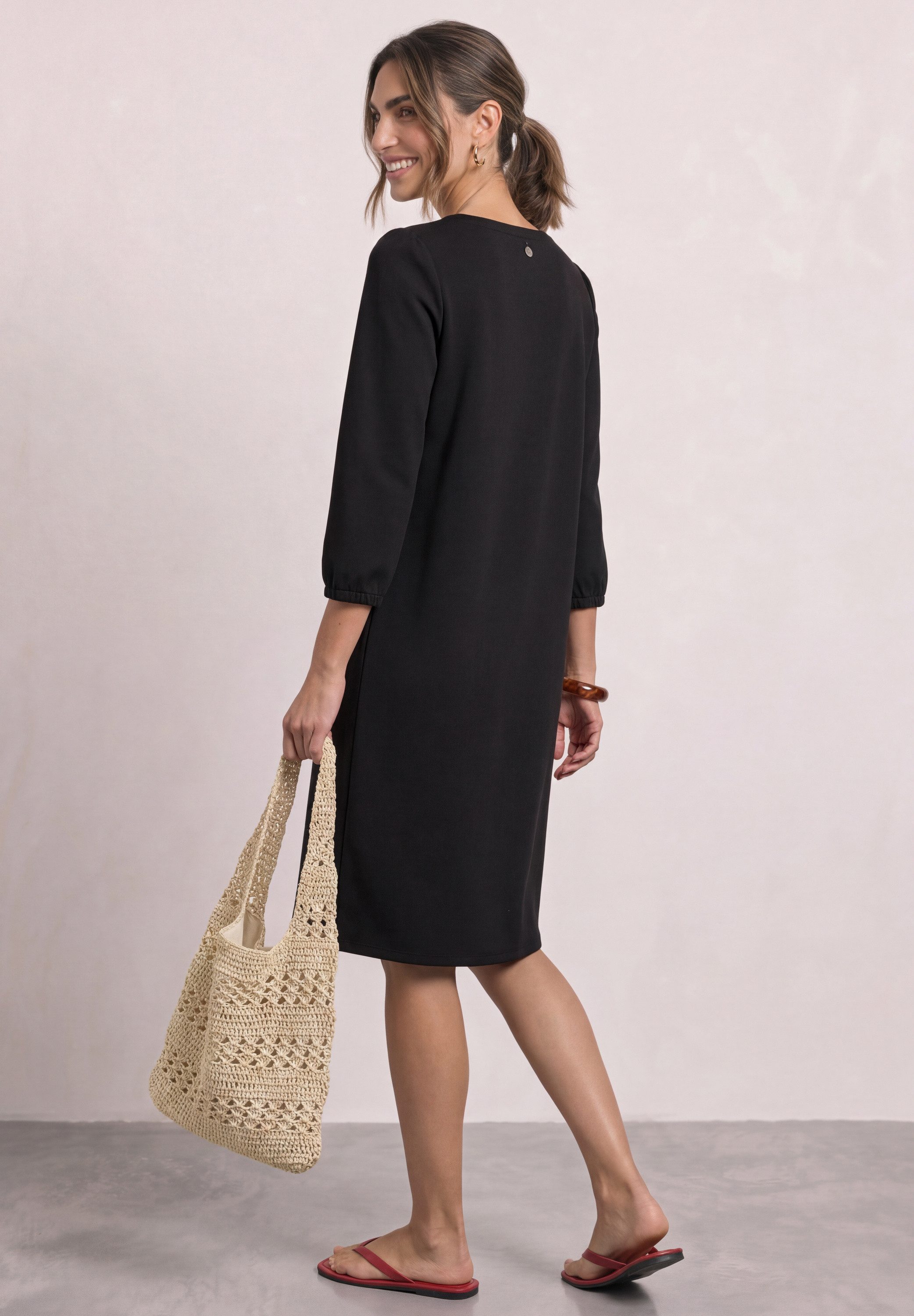 STREET ONE Sommerkleid in Unifarbe