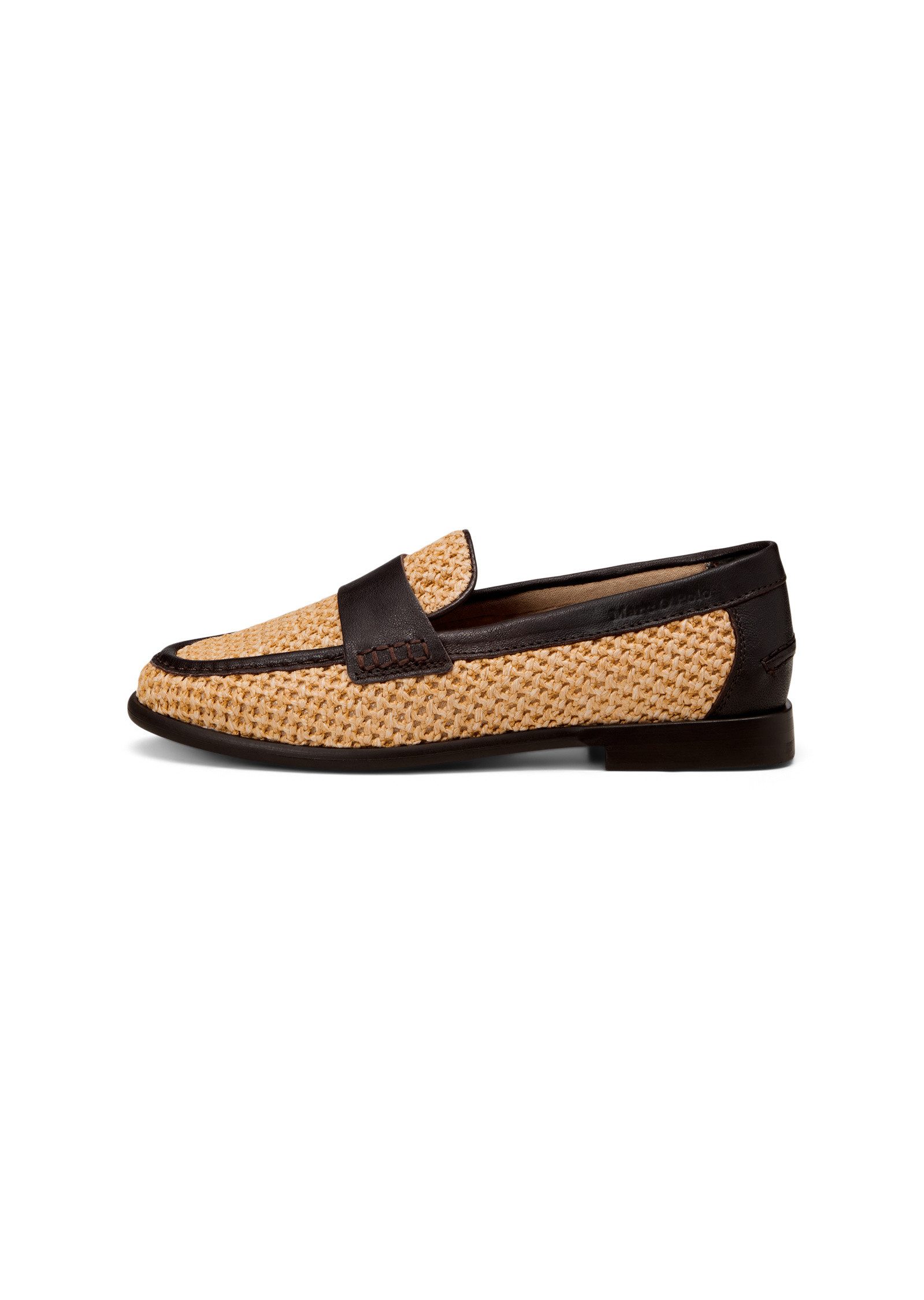 Marc O'Polo aus luftigem Raffiabast mit Leder Loafer