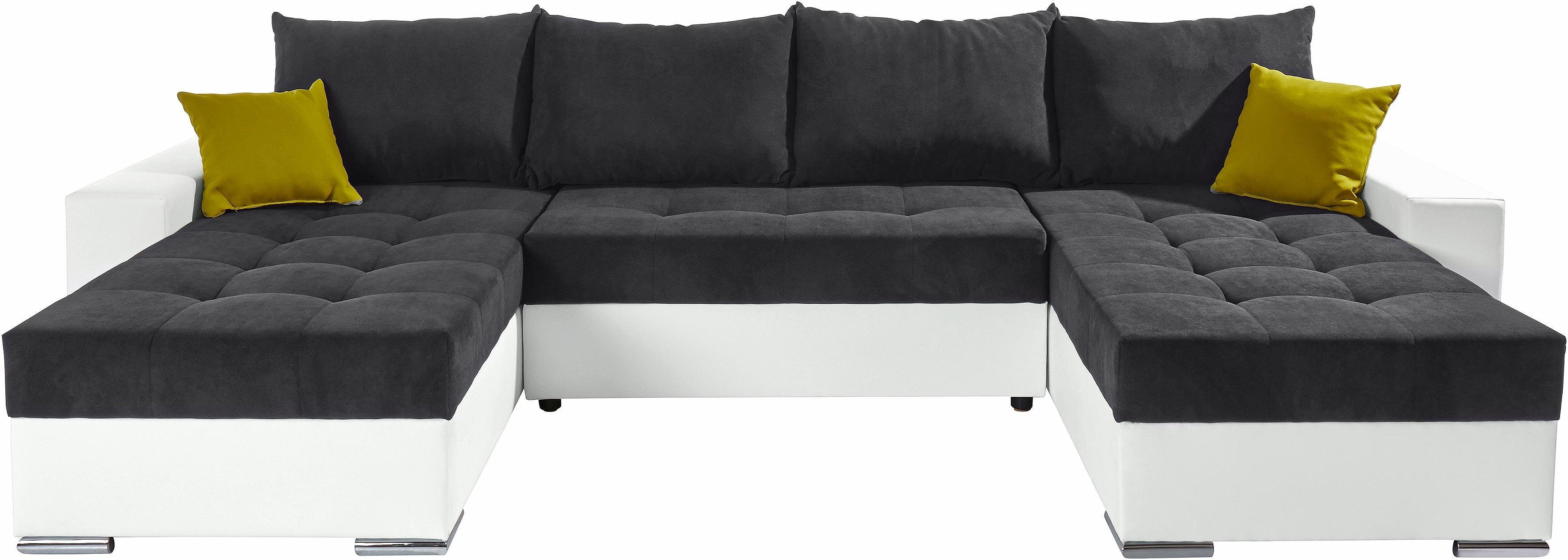 COLLECTION AB Wohnlandschaft "Josy XL U-Form, B: 313 cm in Flachgewebe, Str günstig online kaufen