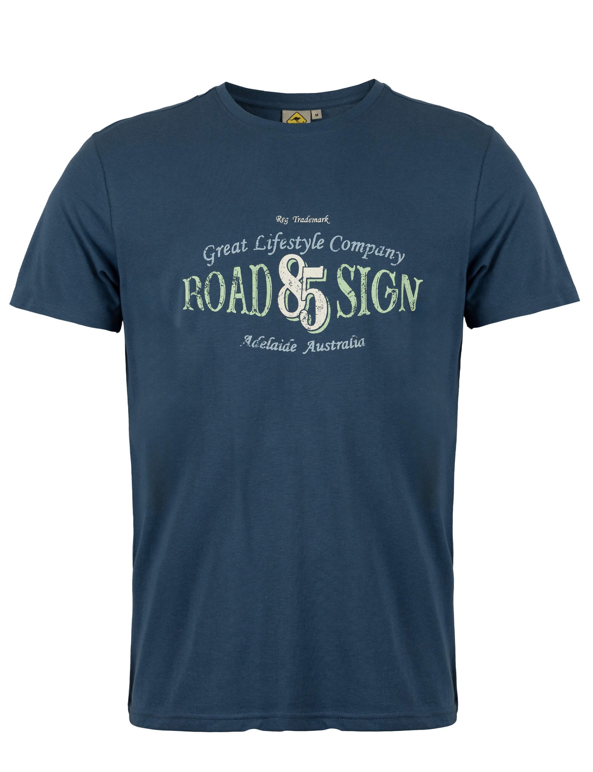 ROADSIGN australia T-Shirt Lifestyle (1, 1-tlg., 1) mit Statement-Print, bequeme Passform, perfektes Basic-Shirt
