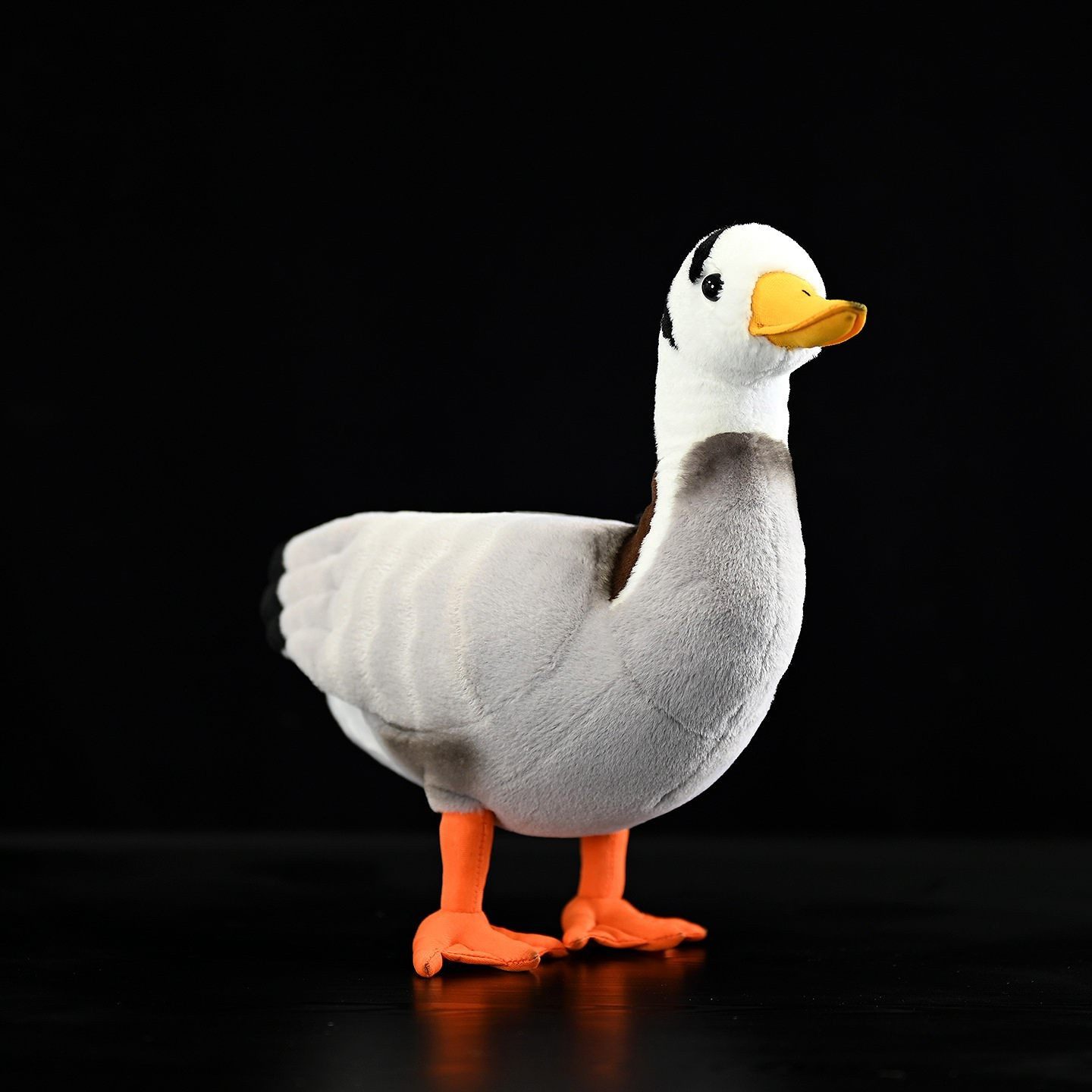 Tinisu Plüschfigur Gans Kuscheltier 32 cm – Realistisches Plüschtier Weißkopf-Gans Vogel