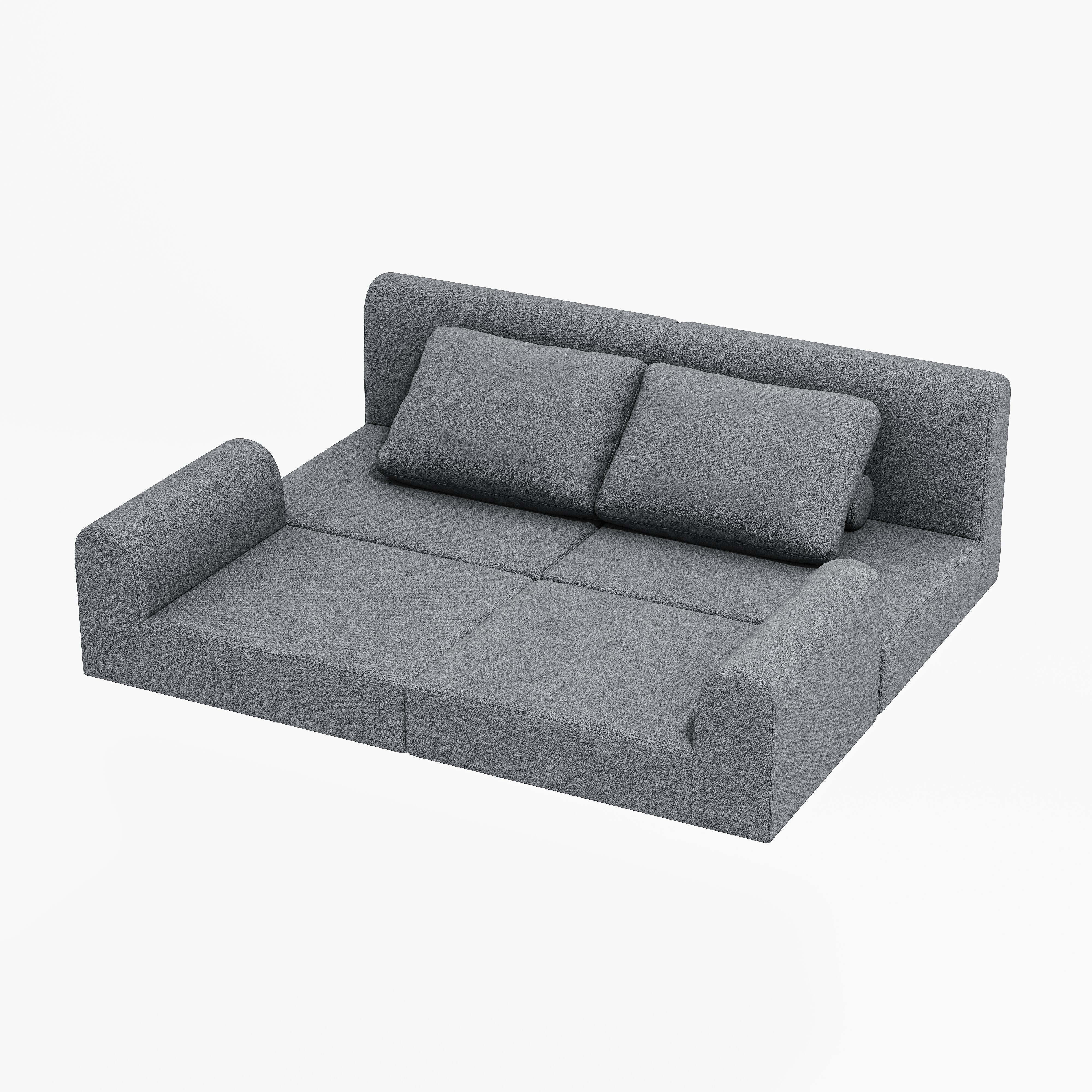 GLP Schlafsofa Komprimiertes Bodensofa 160 cm, Set, 3-in-1 Schlafsofa, klappbar, platzsparend für kleine Räume