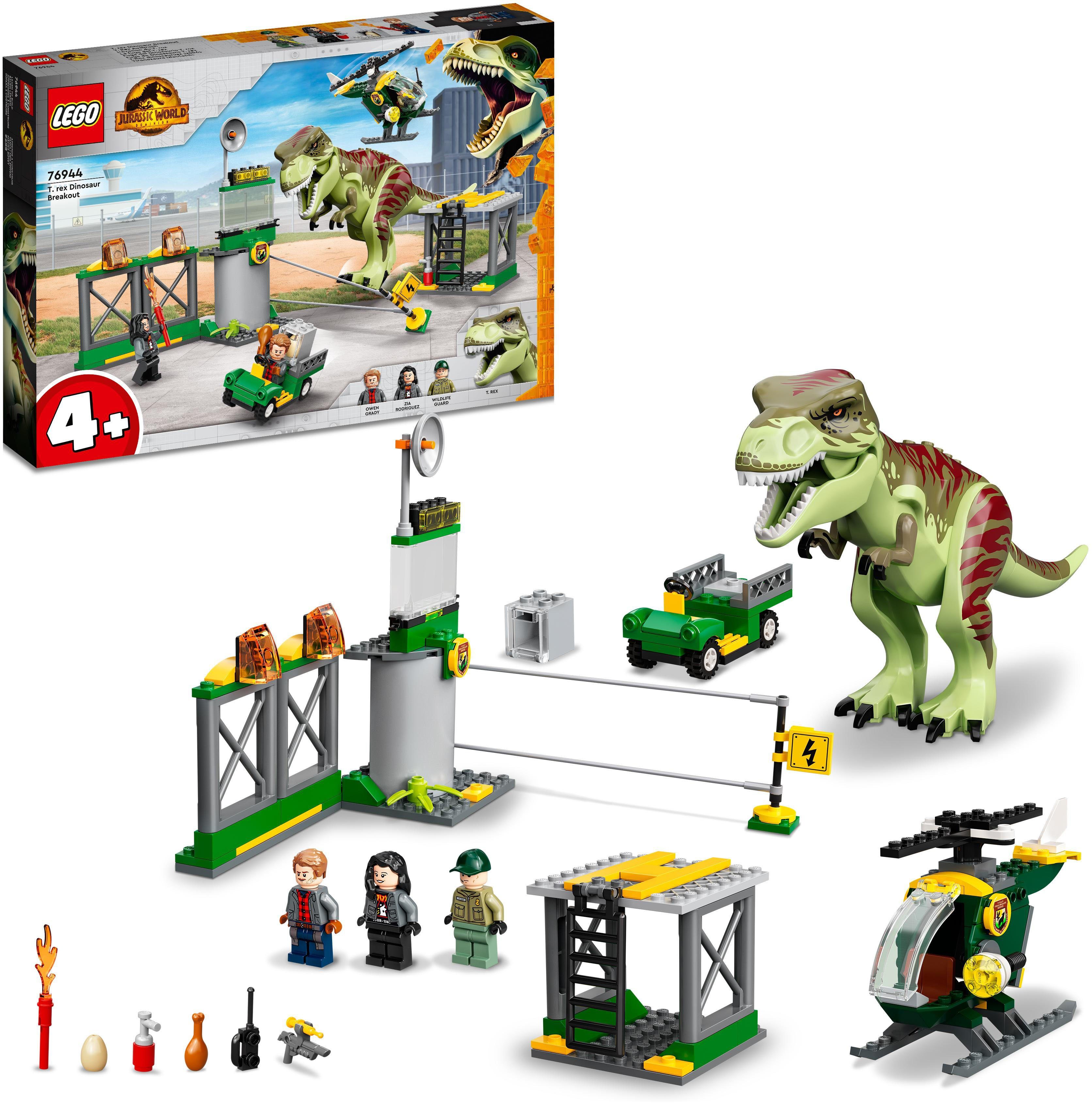 LEGO® Konstruktionsspielsteine T. Rex Ausbruch (76944), LEGO® Jurassic World, (140 St), Made in Europe