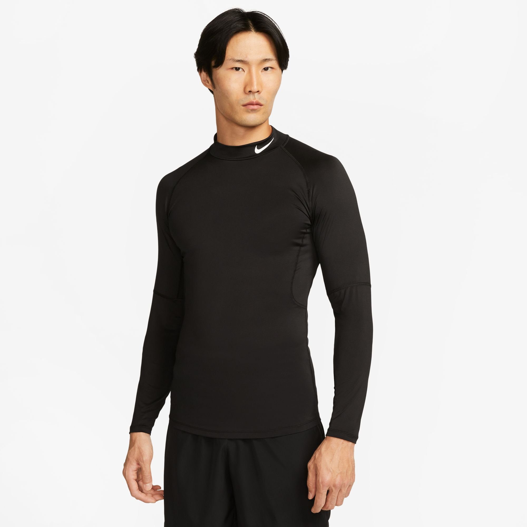 Nike Trainingsshirt PRO DRI-FIT MEN'S LONG-SLEEVE TIGHT-FITTING MOCK-NECK TOP | Funktionsshirts