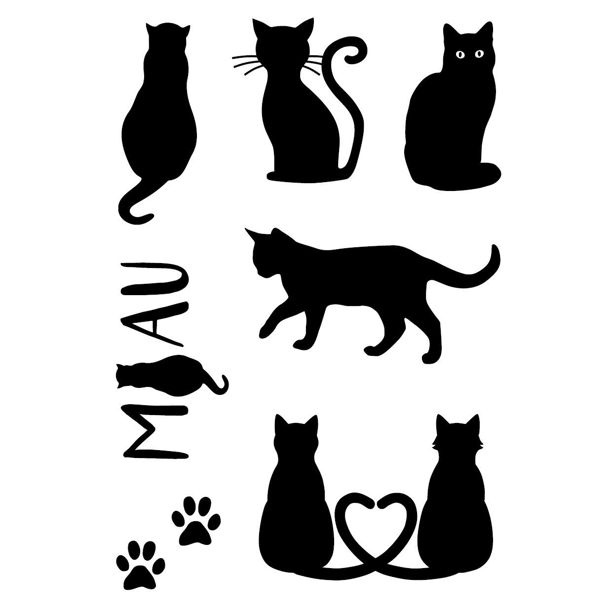 efco Stempel Katzen, 8 Stück