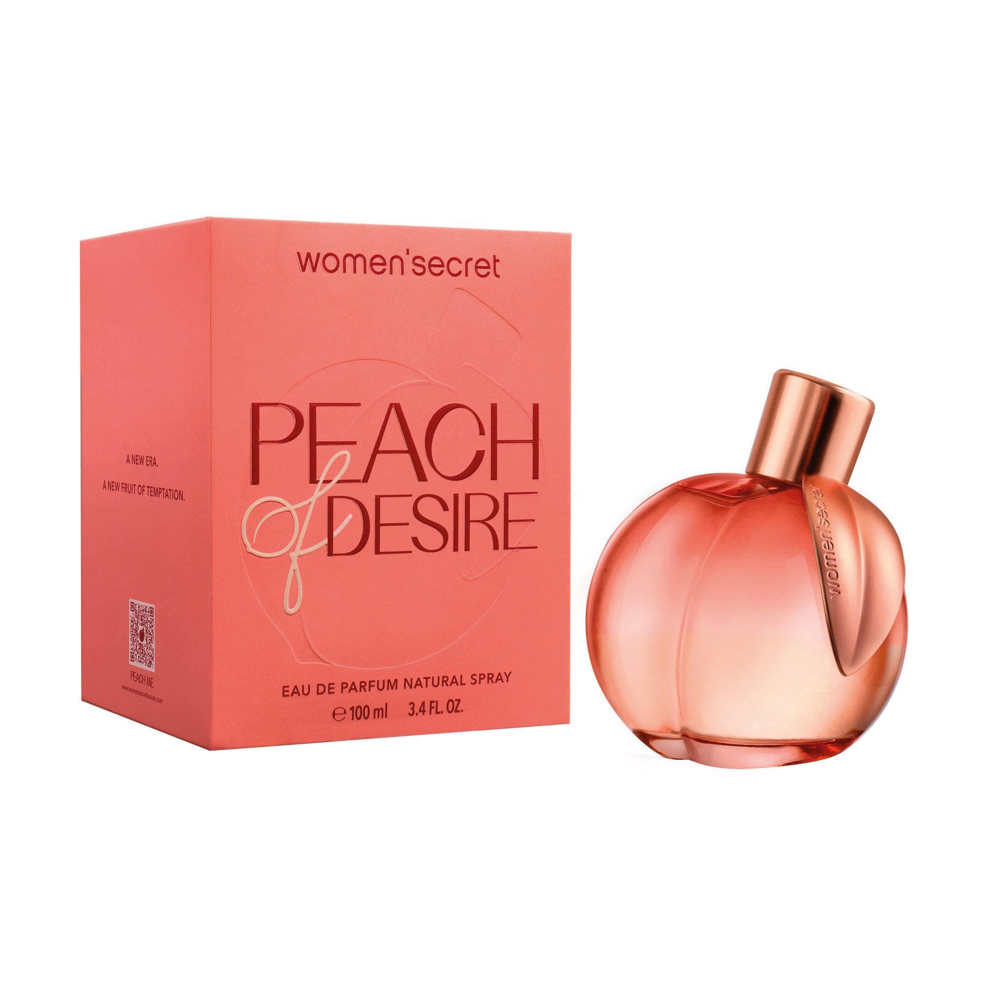 women'secret Eau de Parfum Women Secret - Peach of Desire EdP, Eau de Parfum, mit Vanillin, Zitrusnoten und Jasminöl/-extrakt