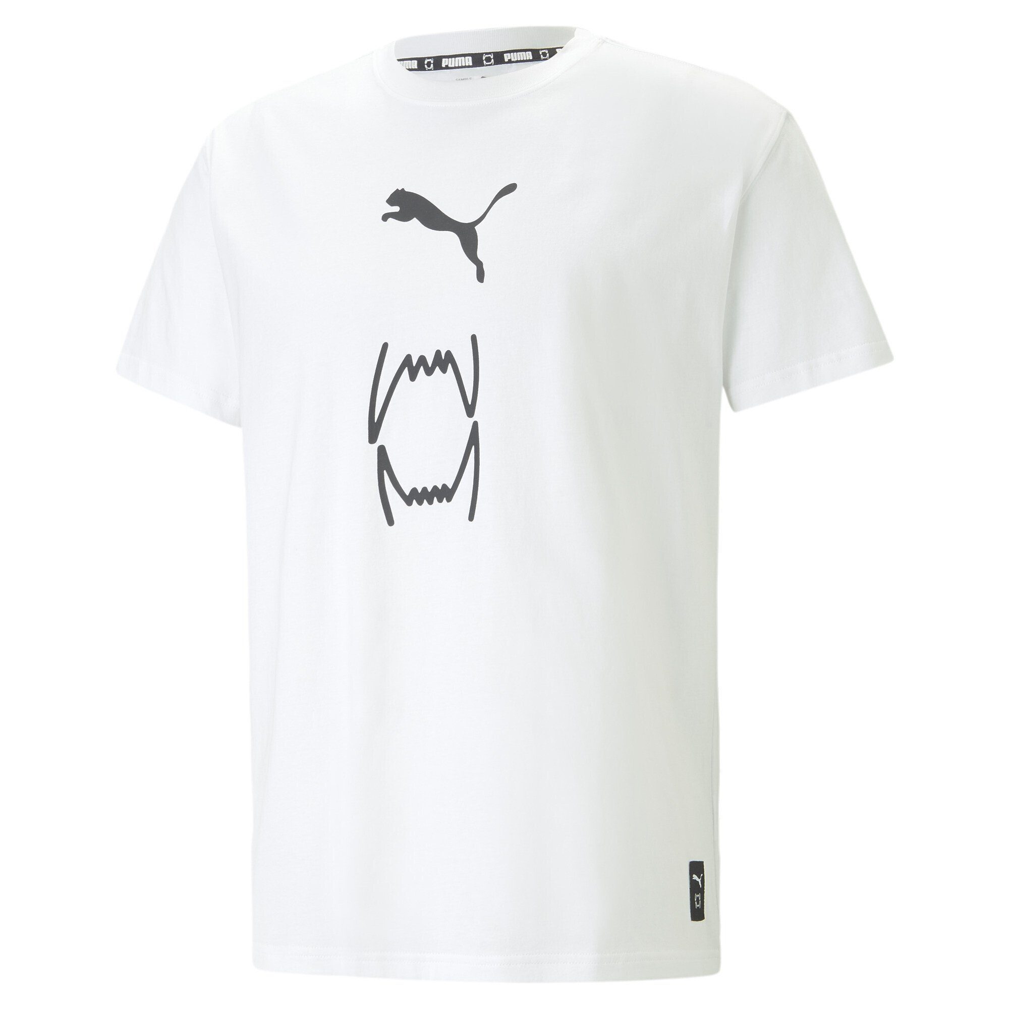 PUMA Trainingsshirt Franchise Core Basketball-T-Shirt Herren White | Funktionsshirts