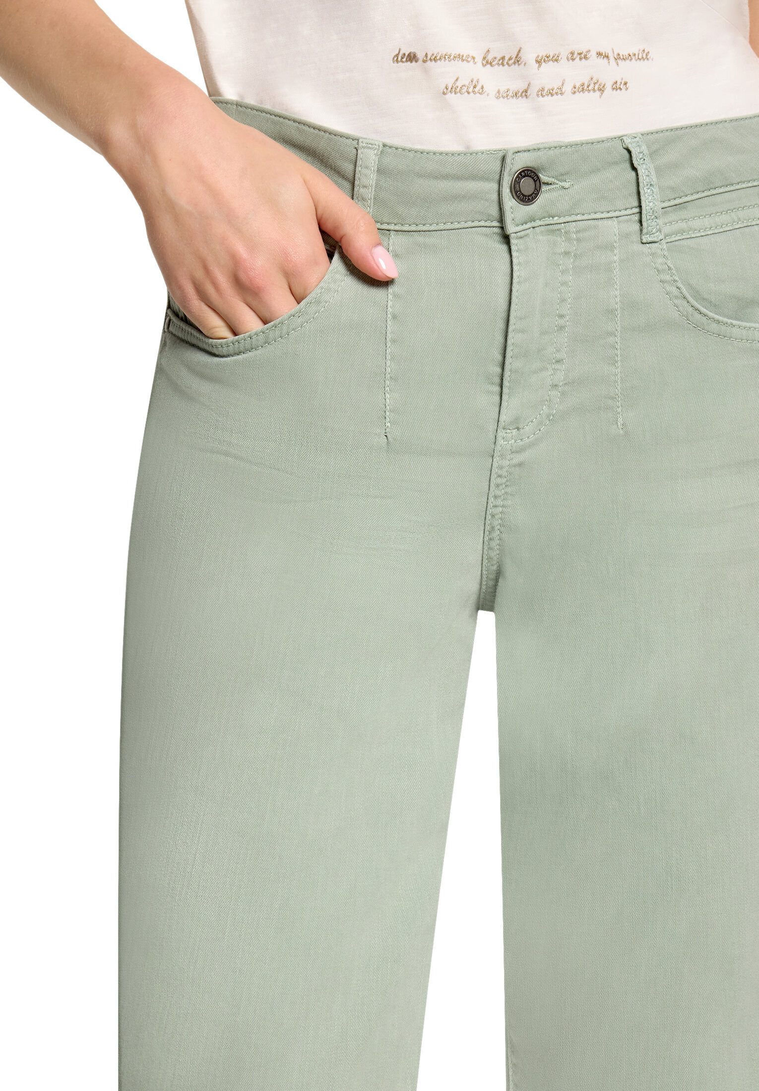 Cartoon Ankle-Jeans Damen mit Waschung
