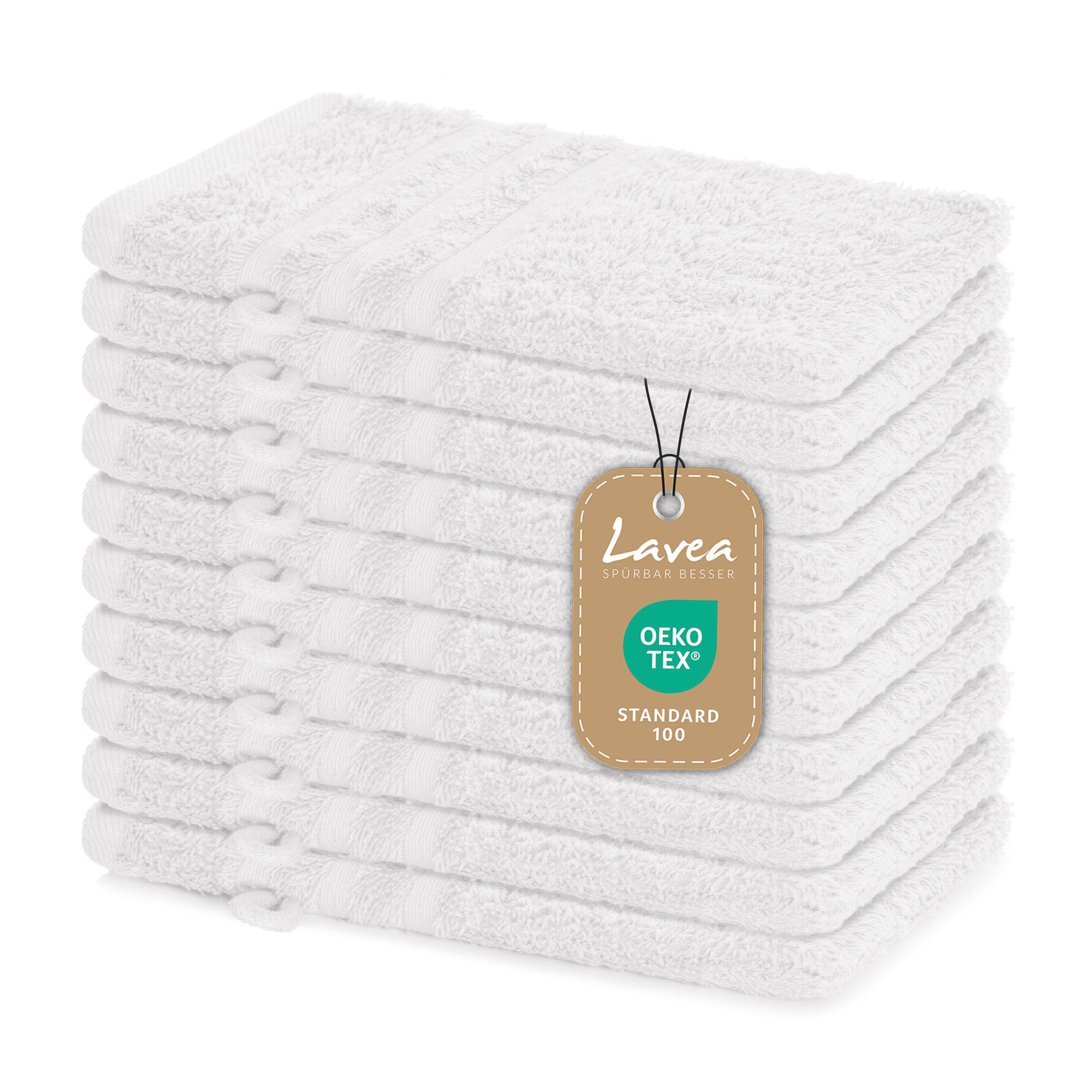 Lavea Handtuch Set Frottierserie Elena, Waschhandschuh günstig online kaufen
