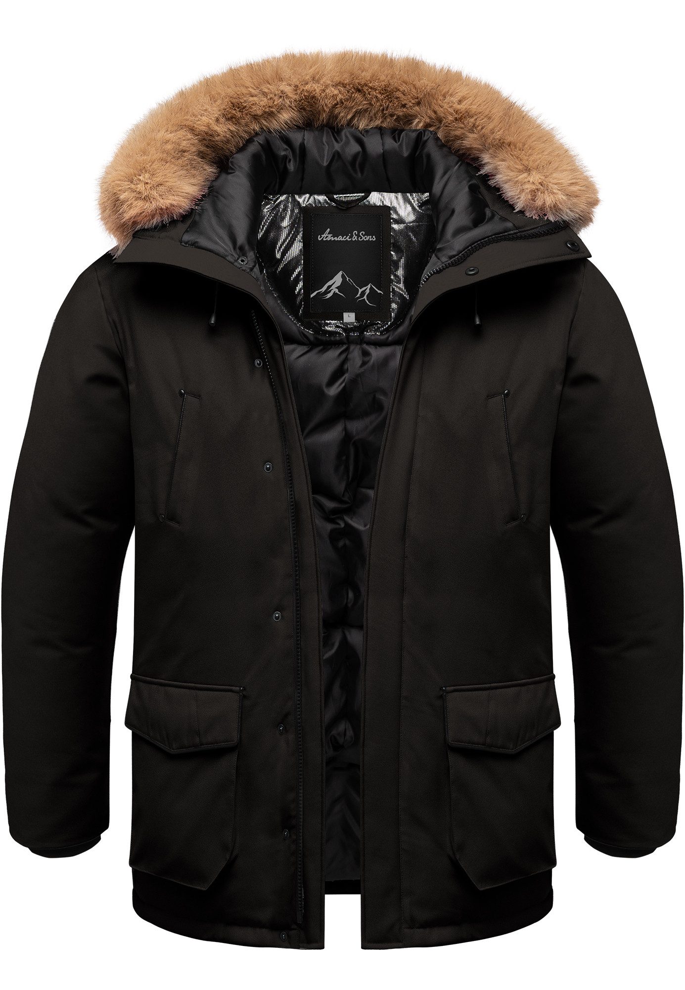 Amaci&Sons Winterjacke NORWALK Winterjacke Herren Gefütterte Dicke Glanz Wi günstig online kaufen