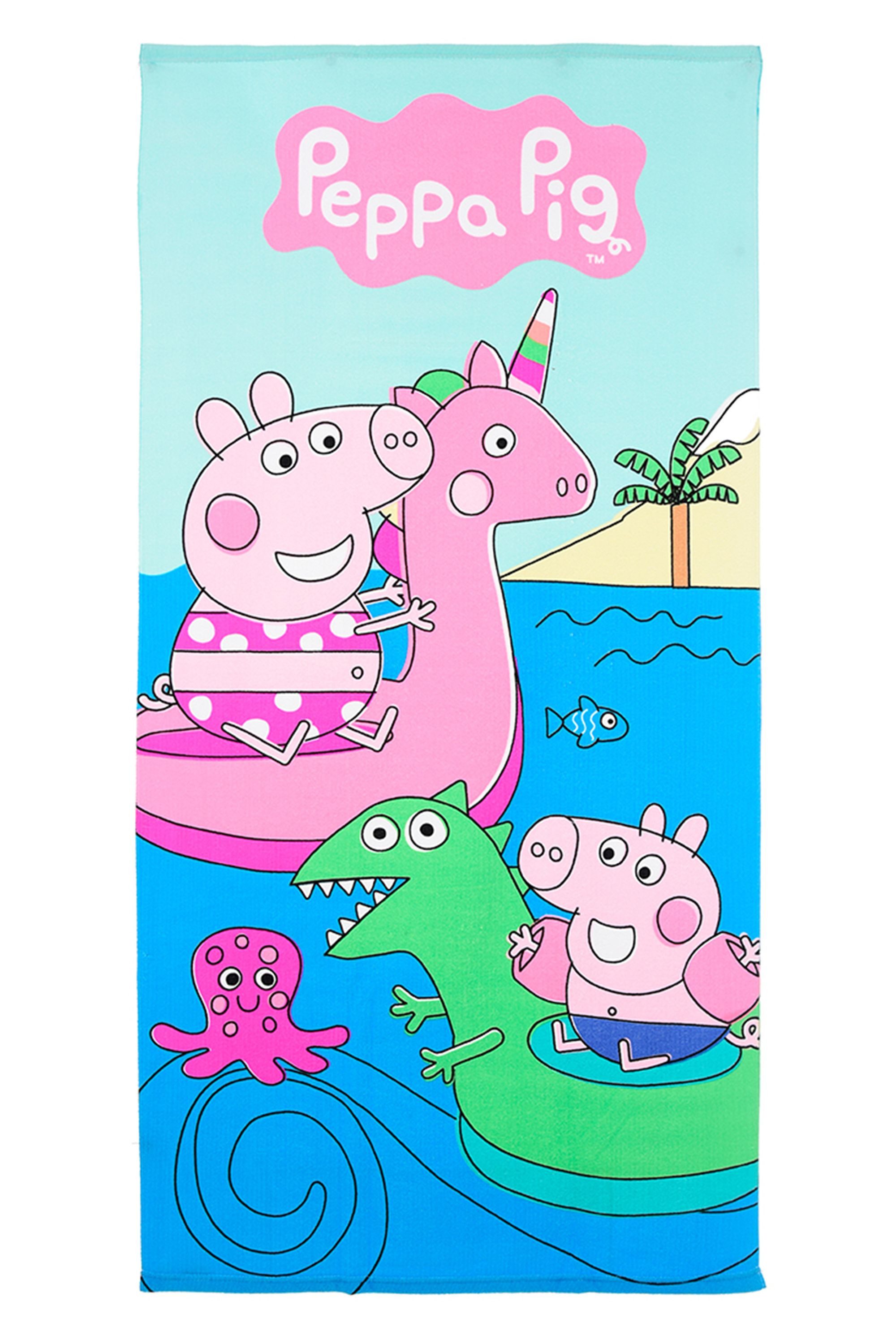 Peppa Pig Handtuch Peppa Wutz Kinder Strandtuch 70x140 cm George