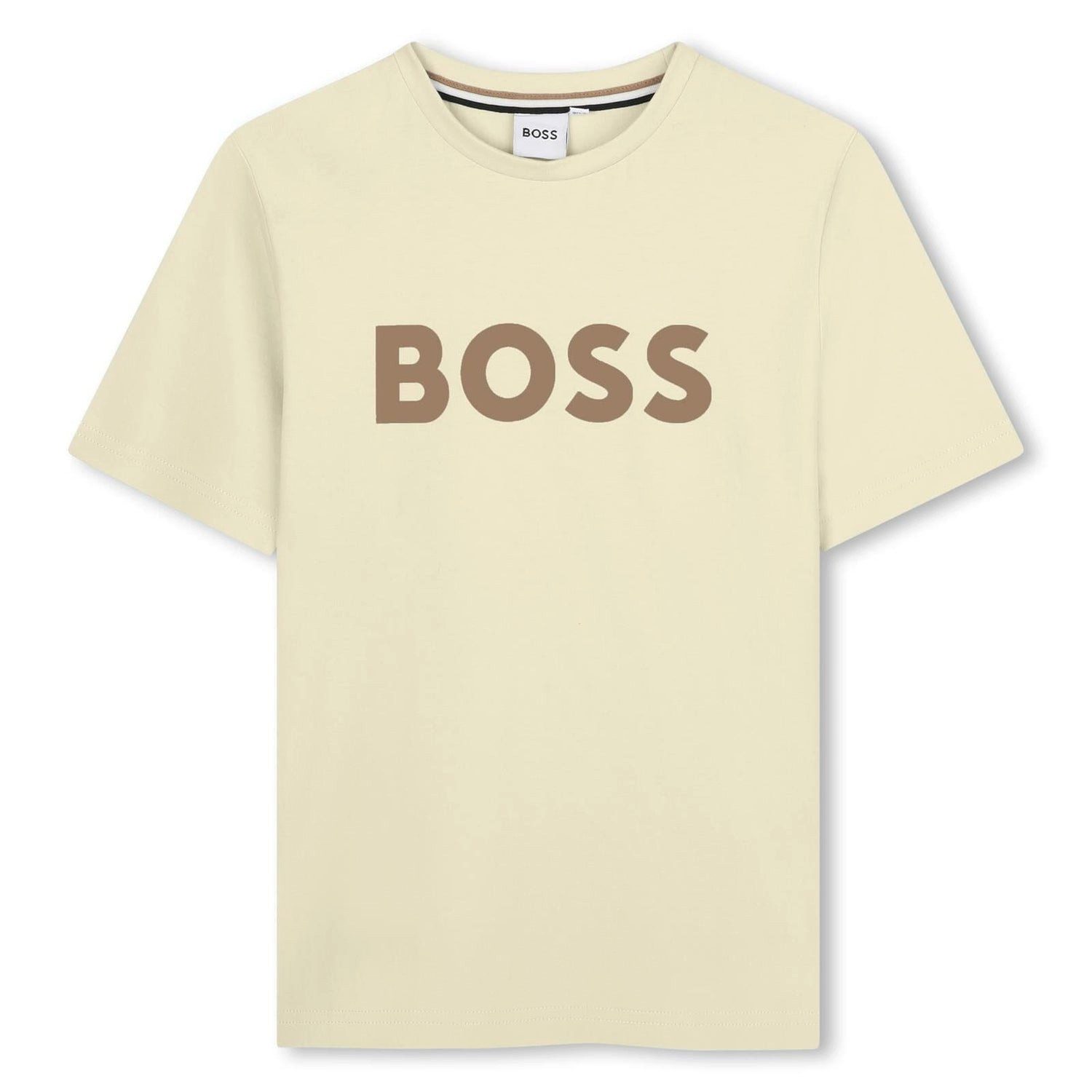 BOSS T-Shirt BOSS Kids – T-Shirt „Logo“ Sand