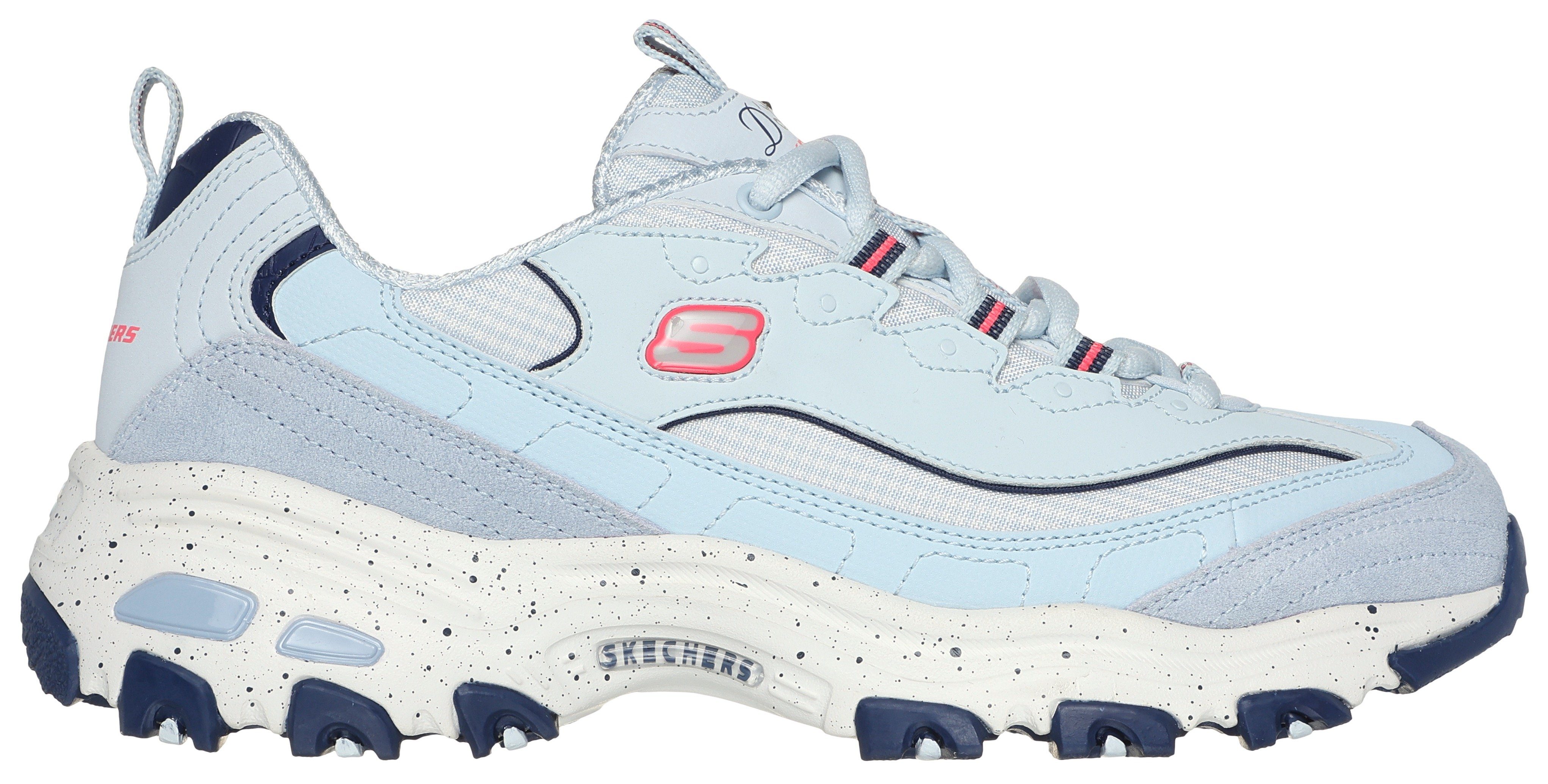 Skechers D'LITES-BOLD VIEWS Sneaker, Freizeitschuh, Halbschuh, Schnürschuh mit Air-Cooled Memory Foam
