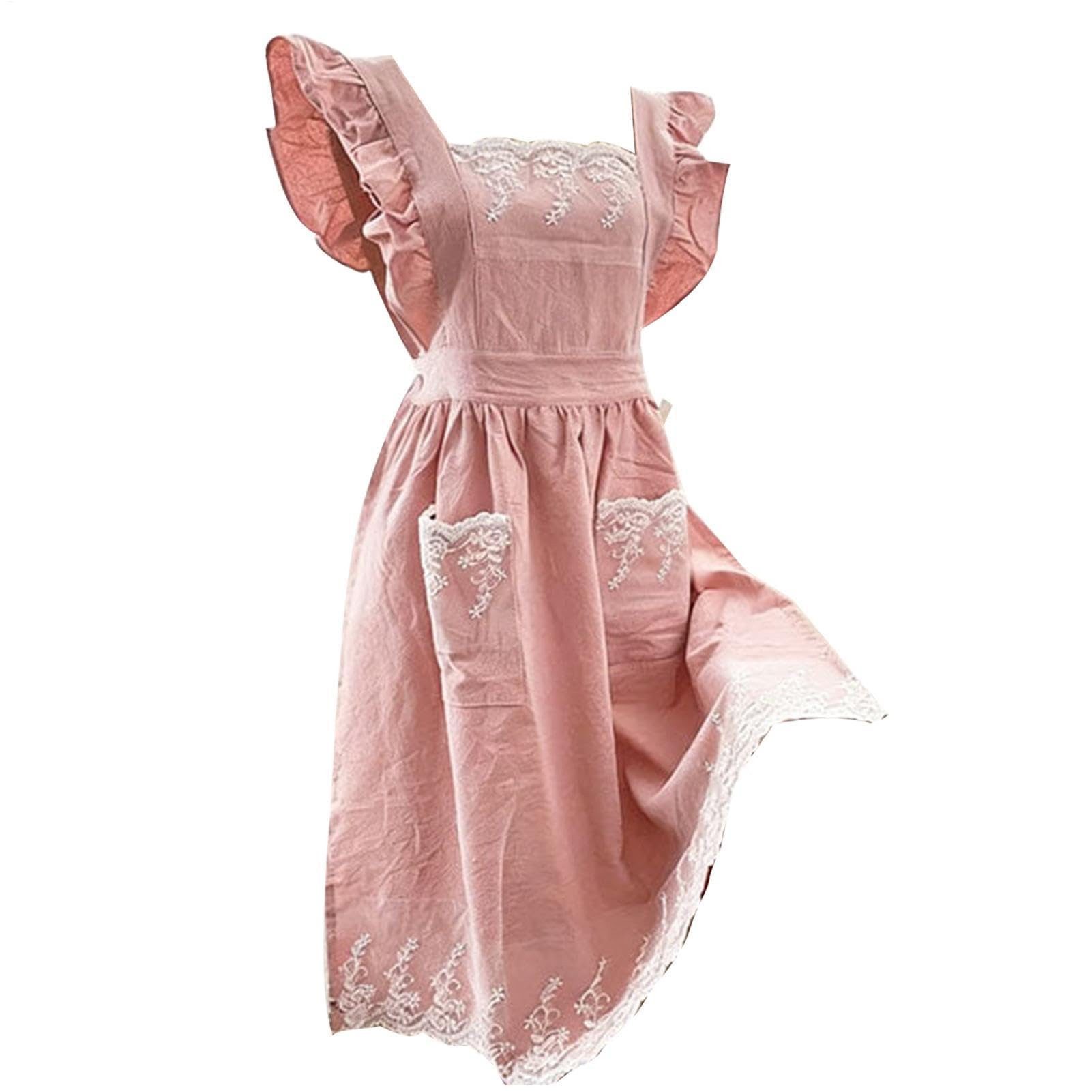 Agger Kochschürze Küchenschürzen für Damen Damenkleider-Gartenarbeitsschürze, (Elegant verstellbar mit Taschen), Zum Kochen, Backen, Reinigen, Arbeiten, Malen, Garten