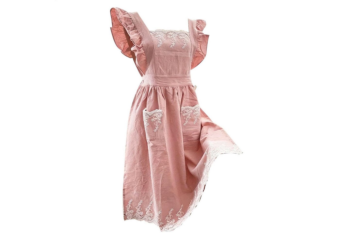 Agger Kochschürze Küchenschürzen für Damen Damenkleider-Gartenarbeitsschürze, (Elegant verstellbar mit Taschen), Zum Kochen, Backen, Reinigen, Arbeiten, Malen, Garten