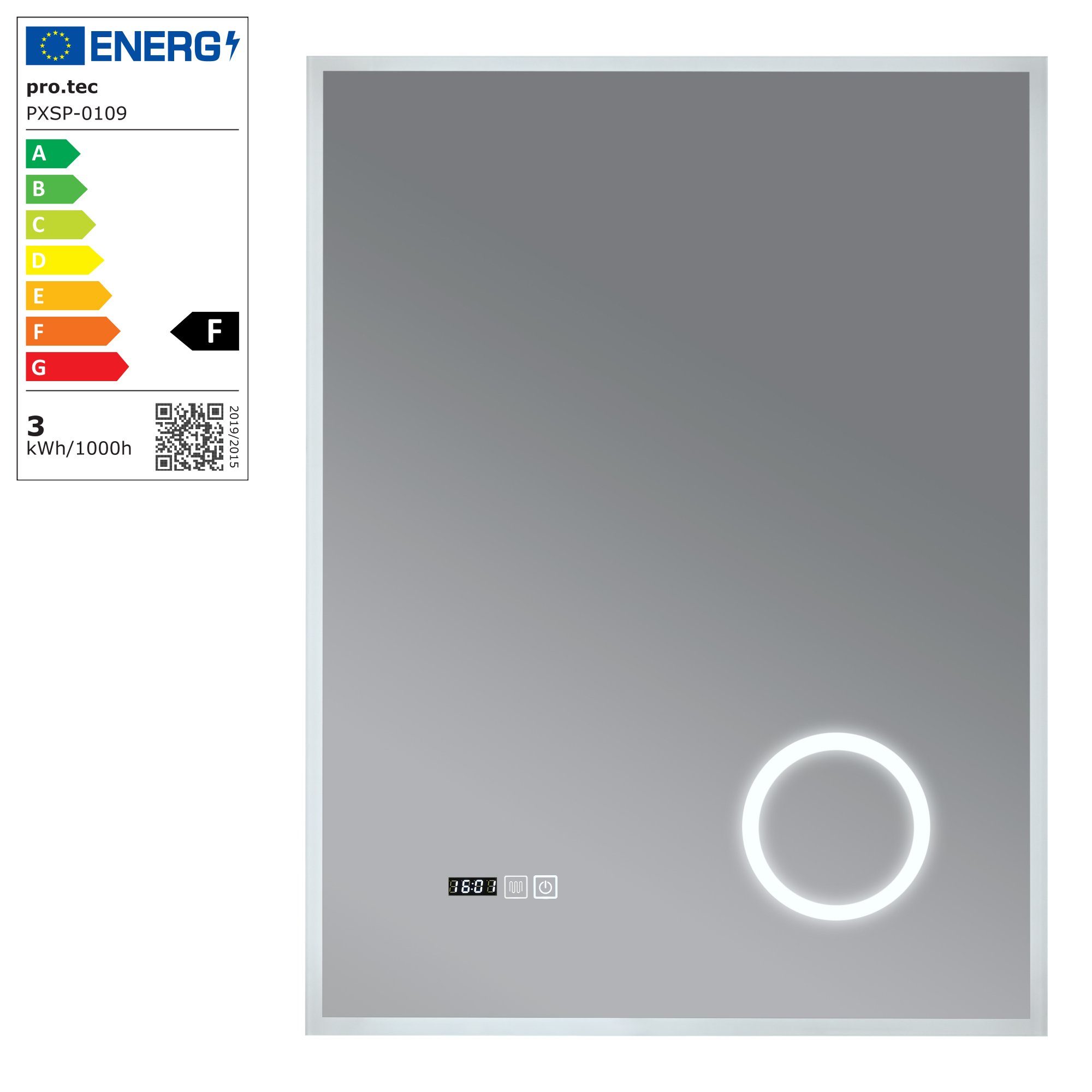 pro.tec Badspiegel, »Lizzano« mit 120 LEDs günstig online kaufen