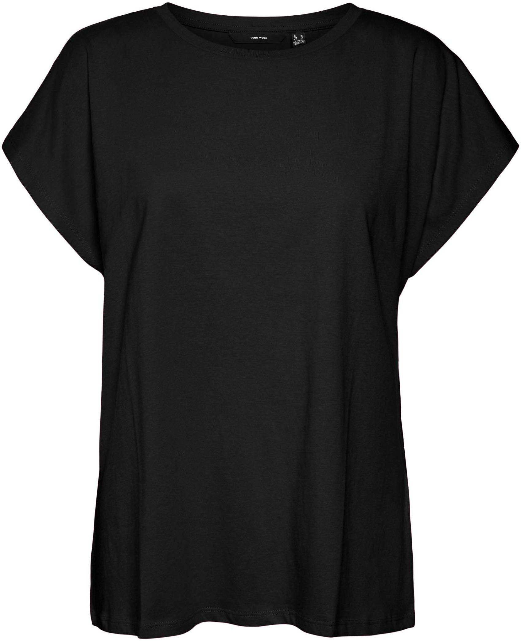 Vero Moda NOOS Black SS Kurzarmshirt TOP WIDE VMPIA