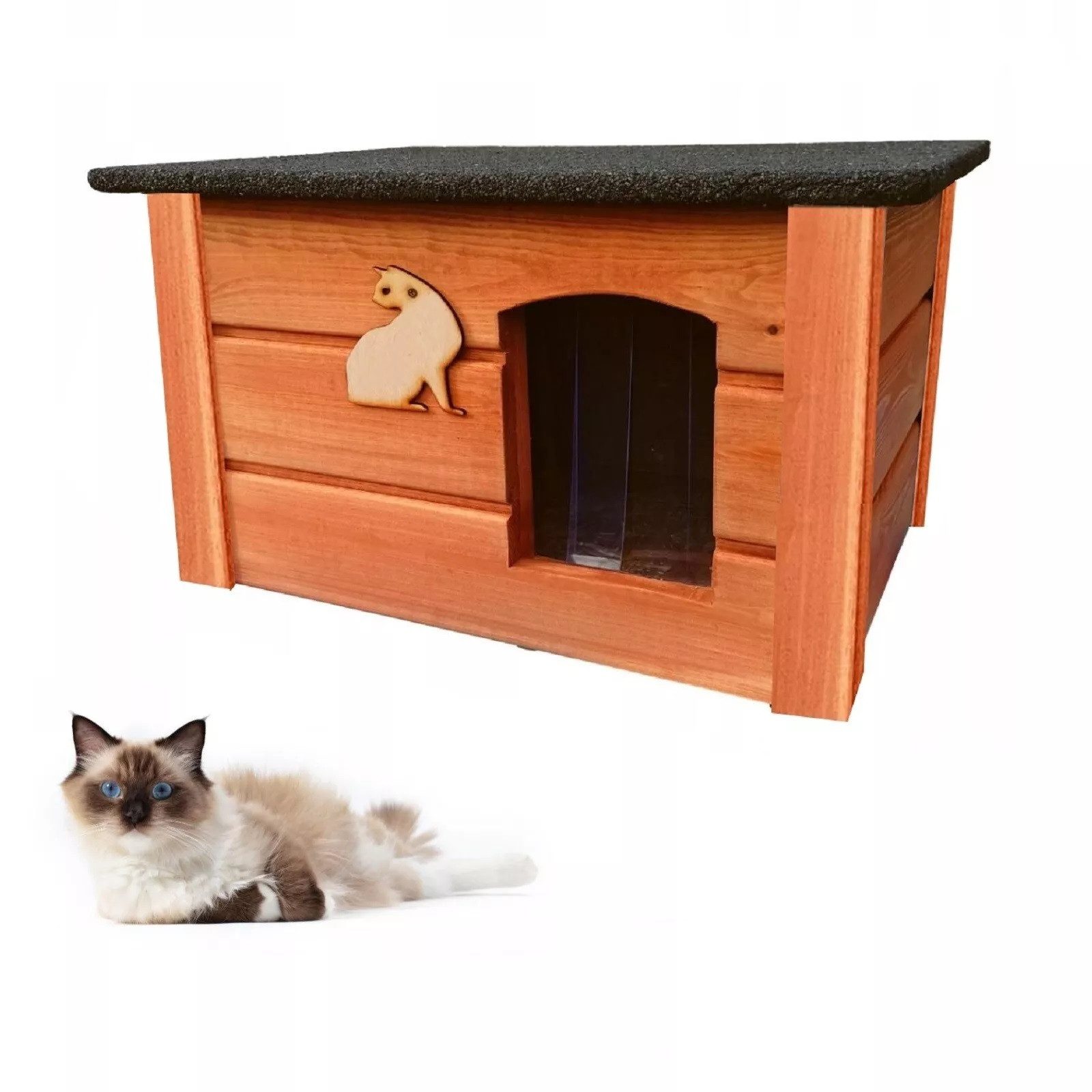 Tierhaus Katzenhaus 60x44cm