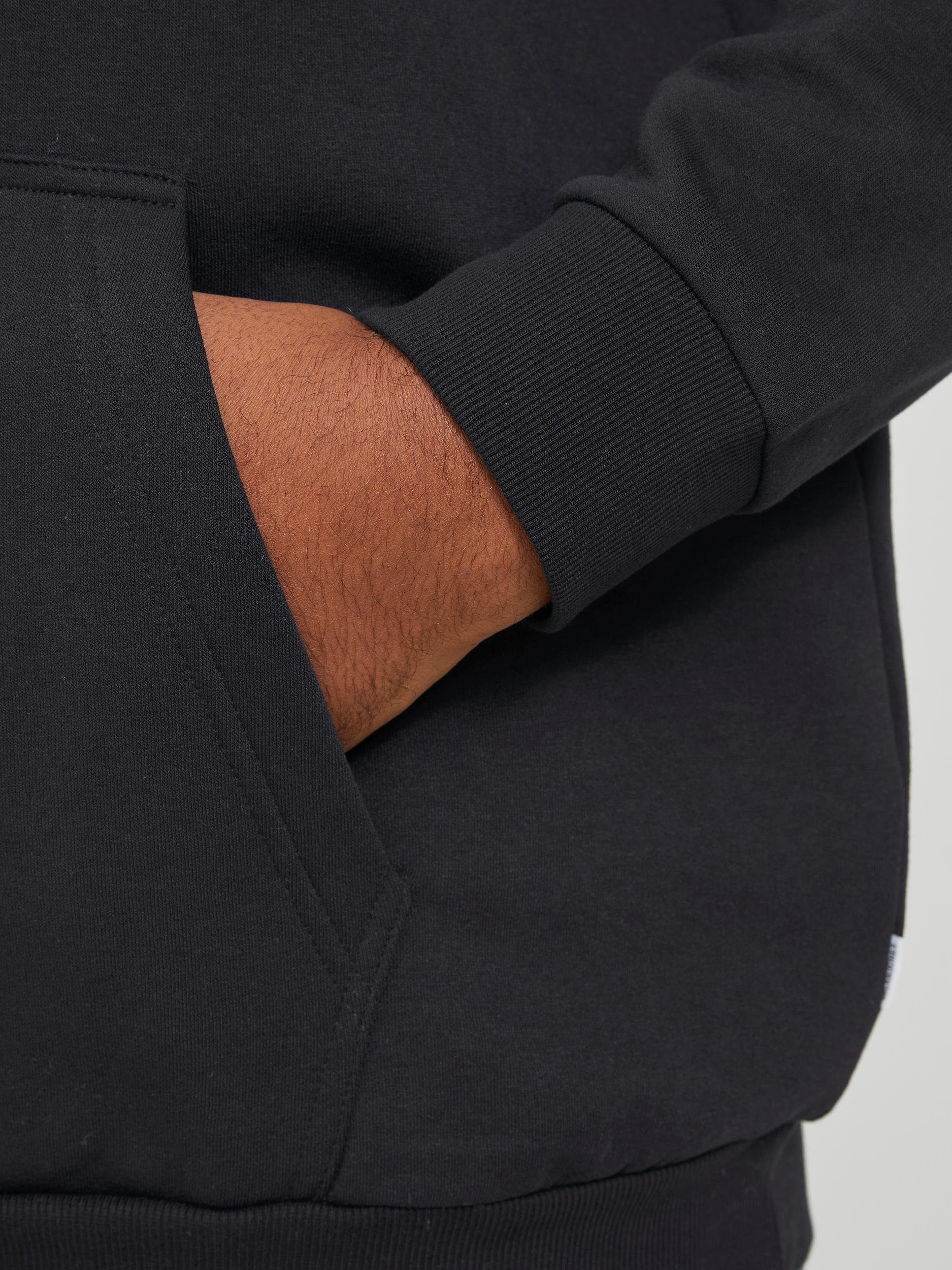 Jack & Jones PlusSize Kapuzensweatshirt JJEBRADLEY SWEAT HOOD NOOS PLS mit Rippbündchen