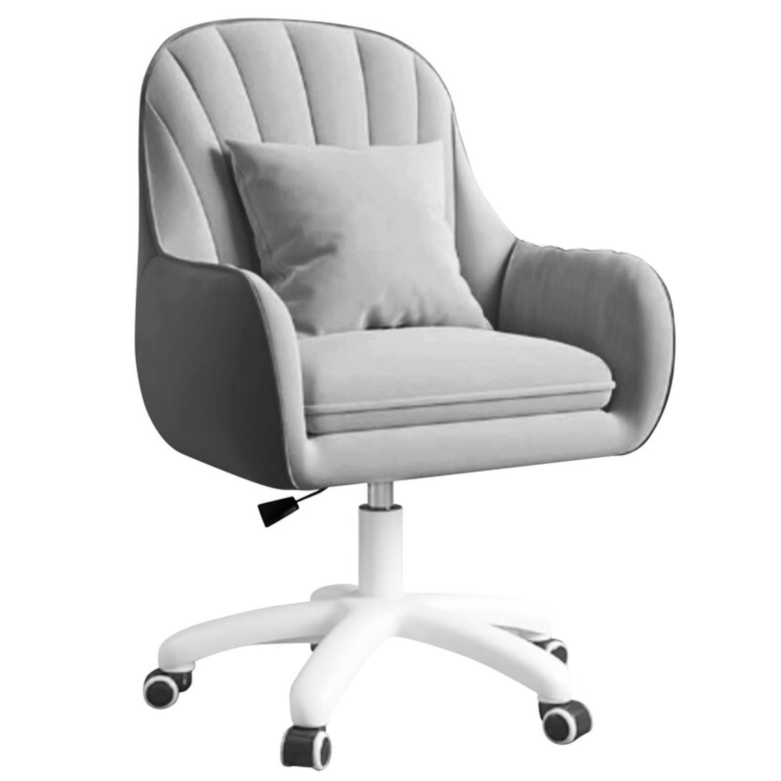 HawthyHome Bürostuhl Ergonomischer Homeoffice-Stuhl, 360° Drehbar & Höhenverstellbar (1 St), Samtbezug mit Kopfkissen, ideal für Arbeitszimmer & Schlafzimmer