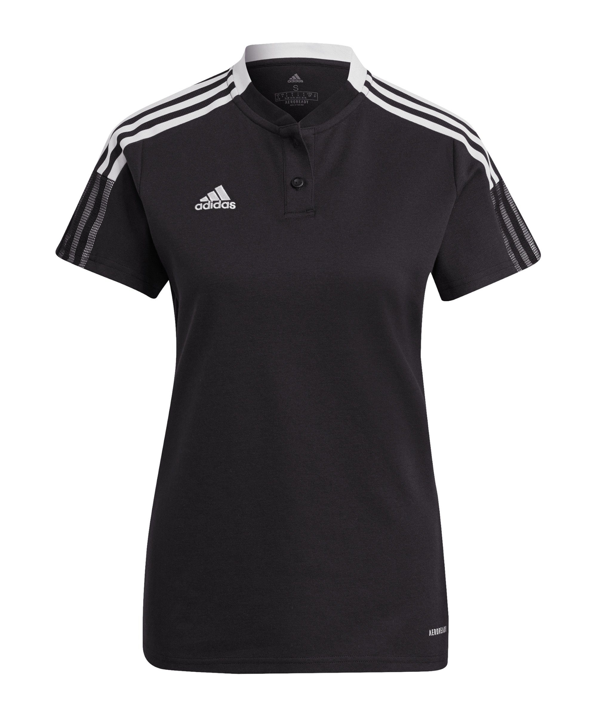 Performance Poloshirt schwarzweiss COACH Nachhaltiges 21 adidas Produkt Tiro Poloshirt Damen