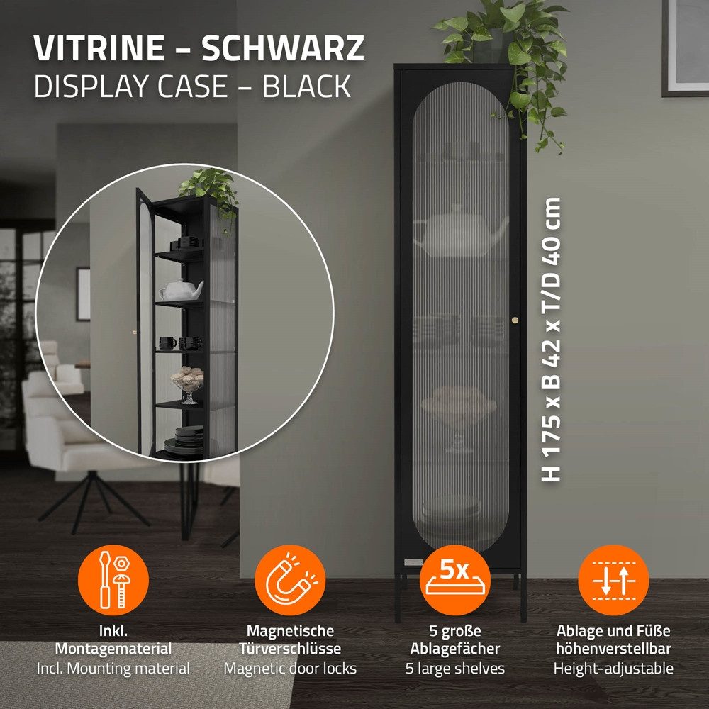ML-DESIGN Vitrine Buffet Küchenschrank Vitrinenschrank für günstig online kaufen