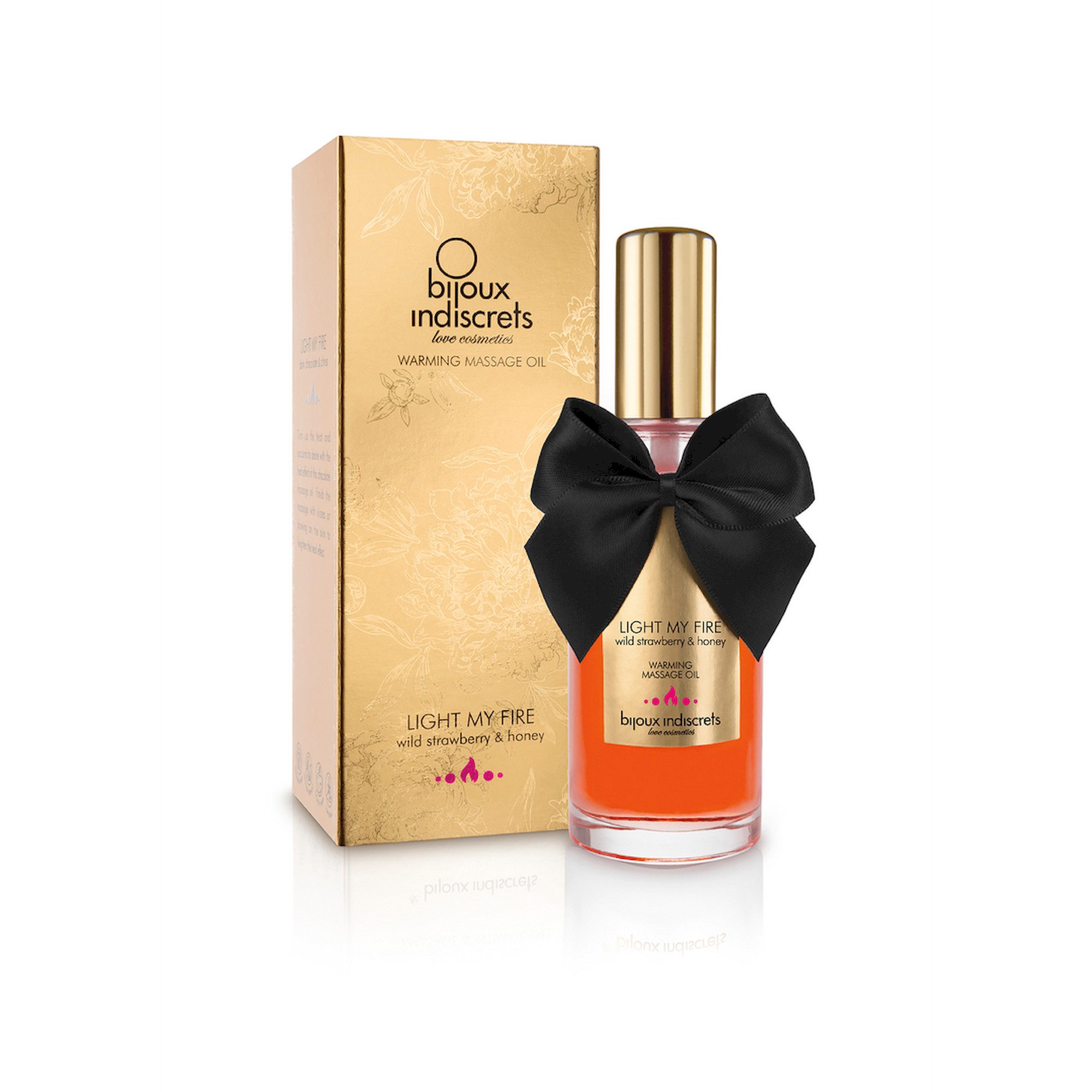 Bijoux Indiscrets Gleit- und Massagegel Light My Fire - Warming Massageöl Wild Strawberry & Honey
