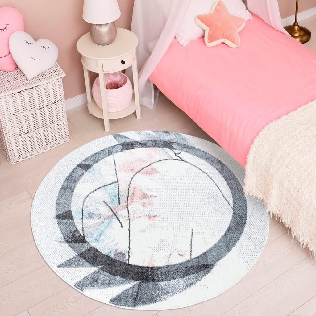 Carpet City Teppich YOUNG953, rund, Höhe: 11 mm, Moderner Jugend- Kinder Te günstig online kaufen
