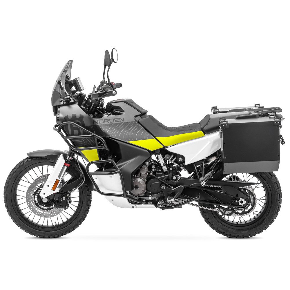 Bagtecs Kofferset Alukoffer Set für BMW F 650 / GS Seitenkoffer AT36 schwarz