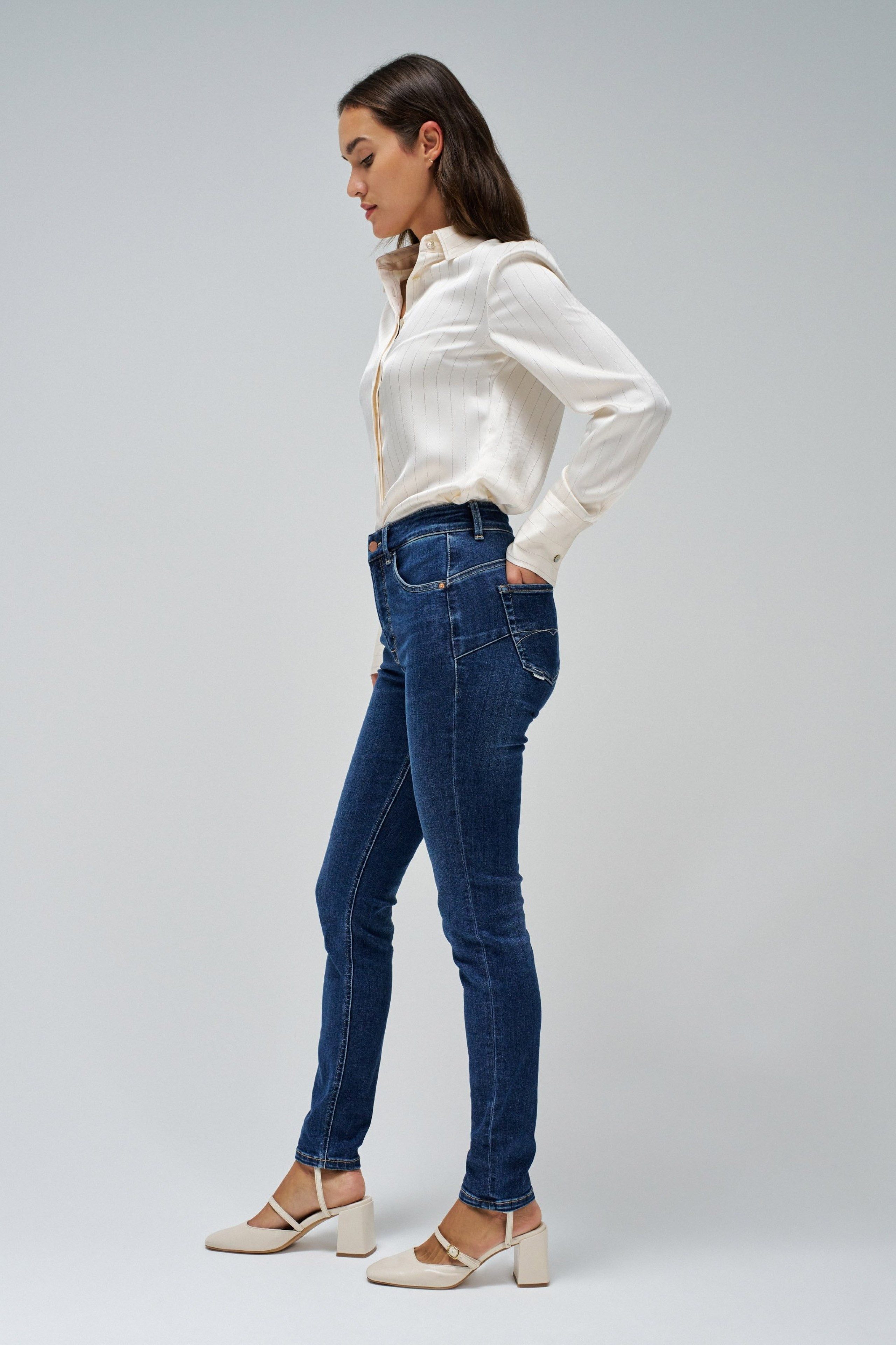 Salsa Stretch-Jeans SALSA JEANS FAITH PUSH IN blue 21008438.852 - SKINNY