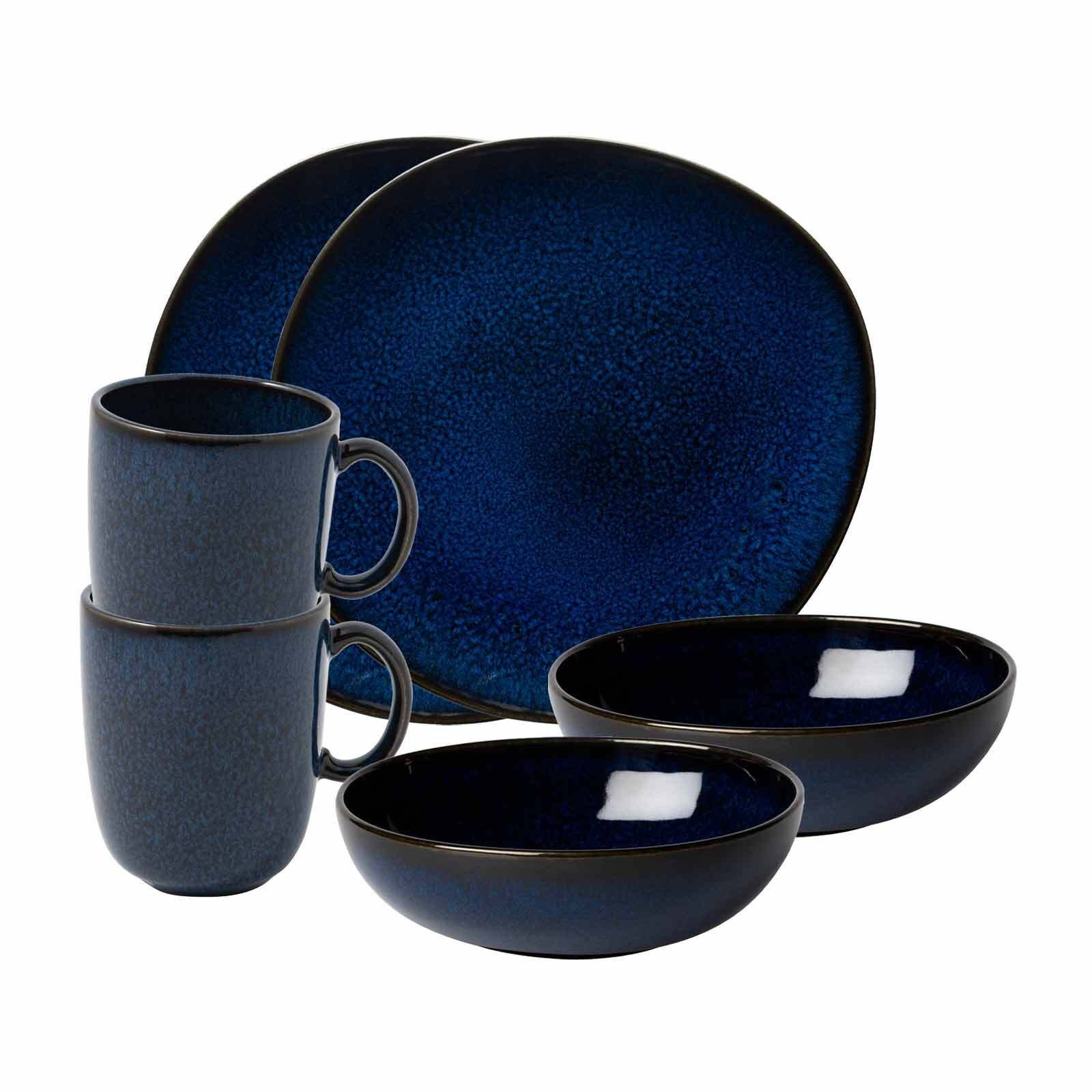 like. by Villeroy & Boch Kombiservice Lave Frühstücks-Set 6er Set (6-tlg), Steingut