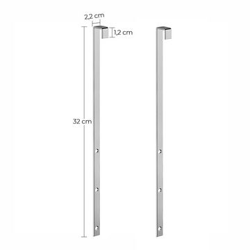 SONGMICS Türhaken JJC901E01, (2er-Stk), für Schmuckschrank, 2er Set, aus Stahl, geeignet für deutsche Türen