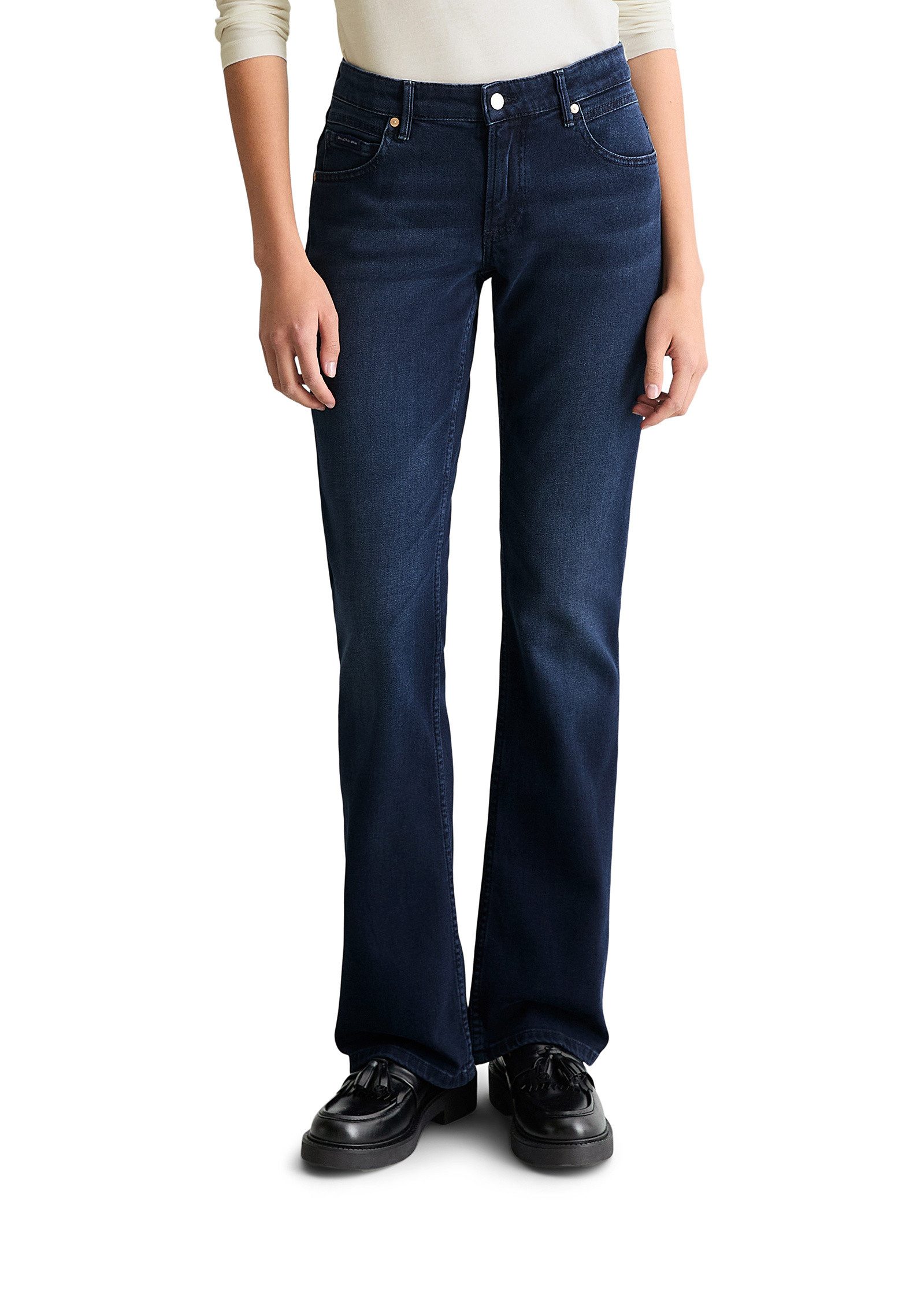 Bootcut-Jeans aus Organic-Cotton-Stretch