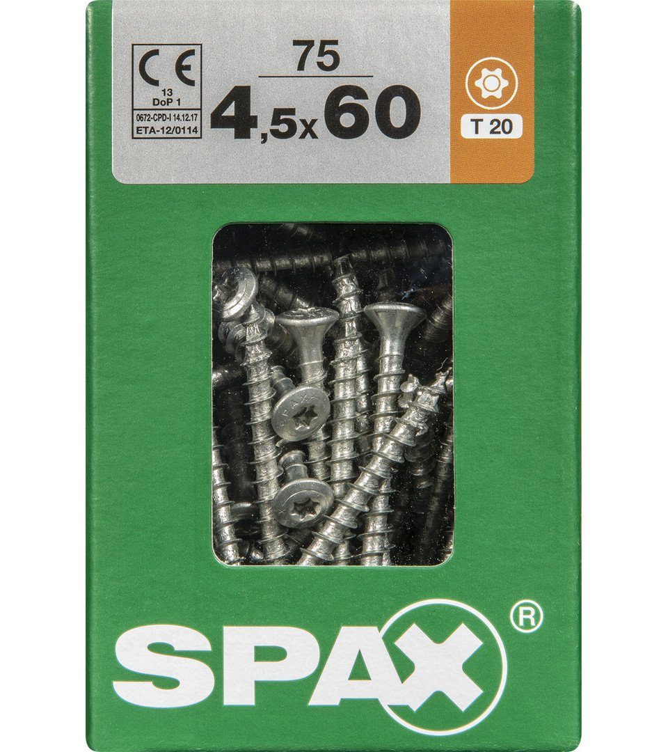 SPAX Holzbauschraube Spax Universalschrauben 4.5 x 60 mm TX 20 - 75