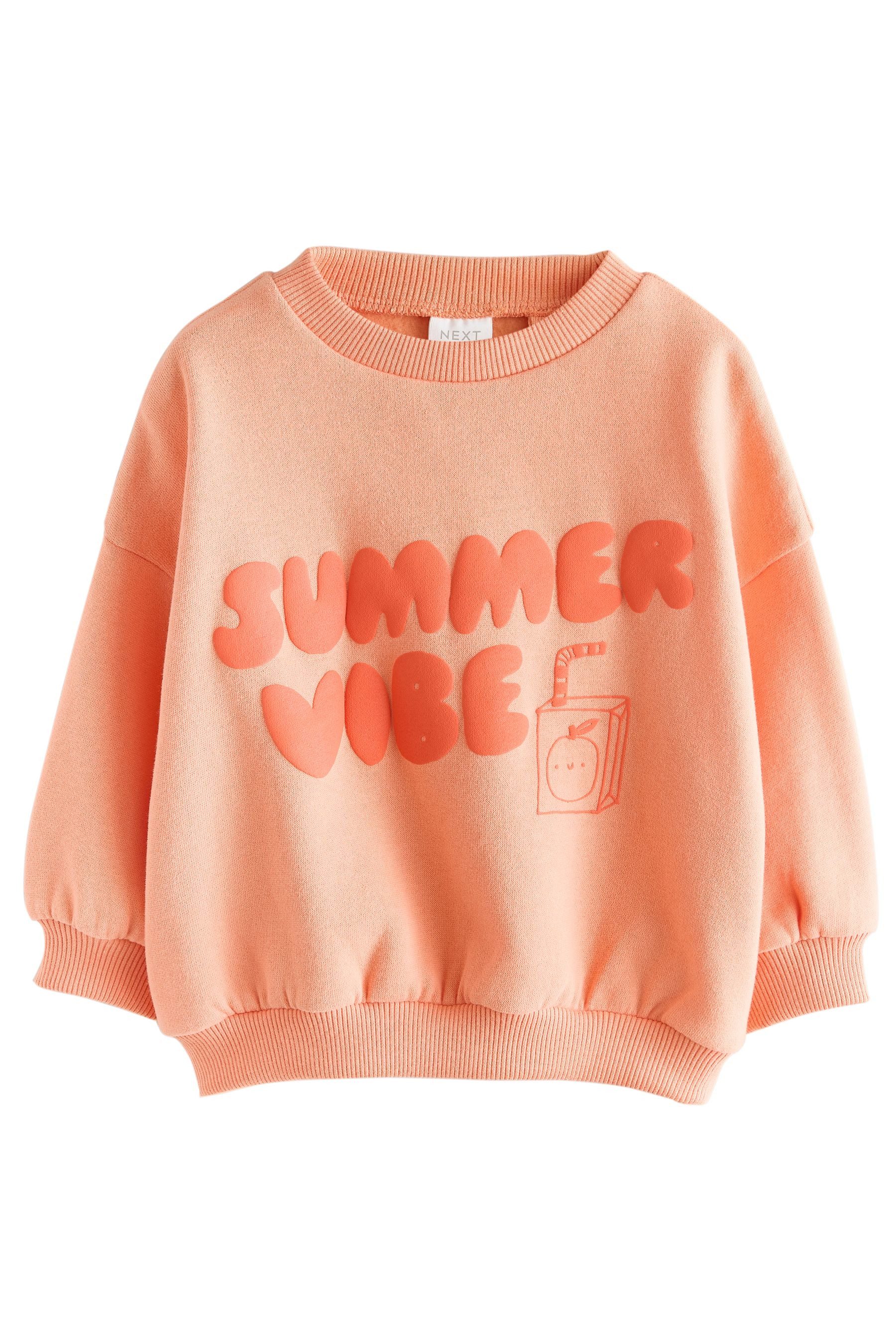 Sweater Sweatshirt mit Rundhalsausschnitt