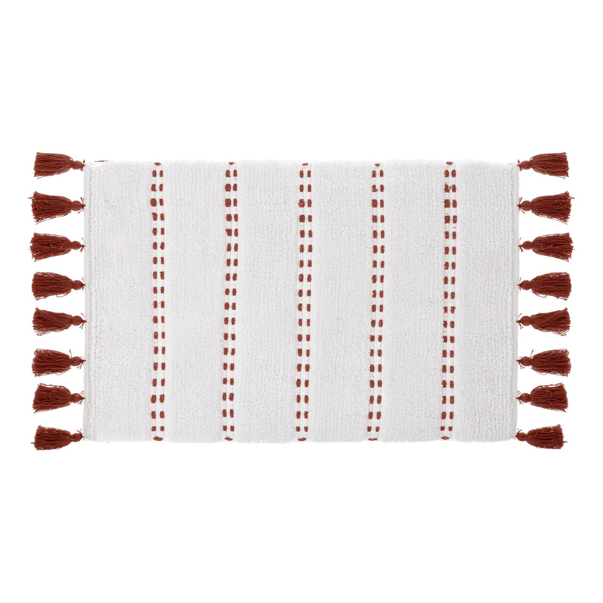 5five Simply Smart Badematte Badematte mit Fransen, 50 x 75 cm, grau, Höhe 50 mm, für Badezimmer geeignet, angenehme Trittkomfort, Badematte. Reduzierter Preis € 23,99. Unverbindliche Preisempfehlung € 30,99