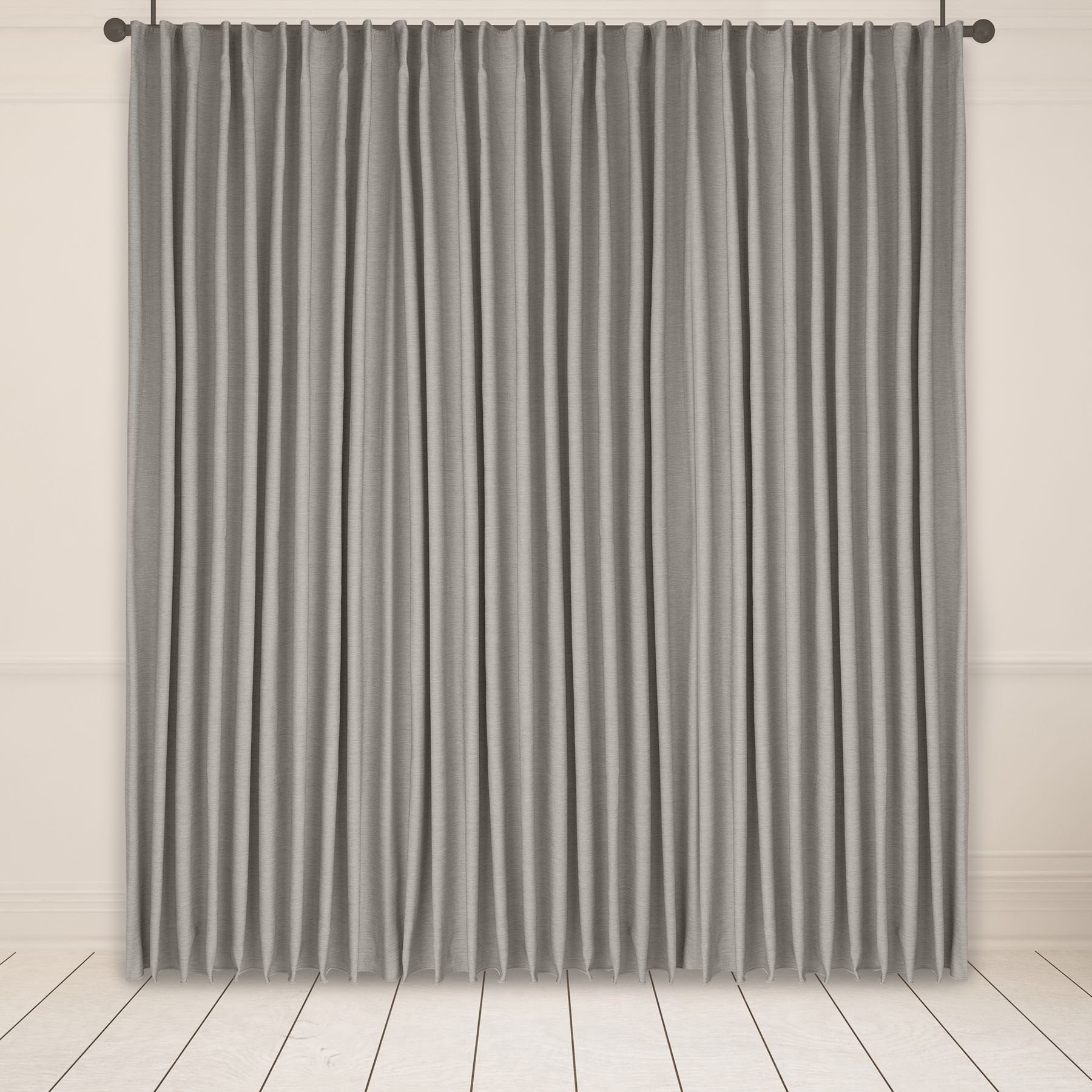 Asphald Gardine Übergardine Verdunkelungsstoff in Beige Dekoschal Maß 1:2 1er Falte (1 St), Faltenband, St.Br 200cm f.Breite 100cm