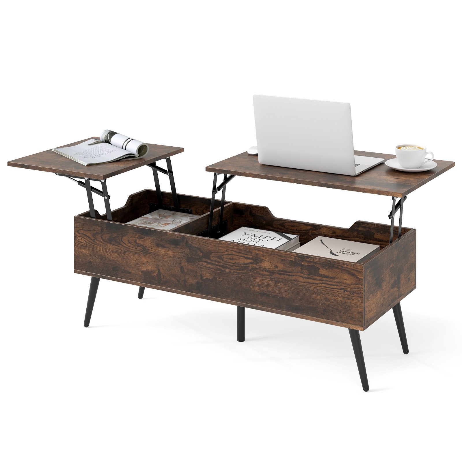 COSTWAY Couchtisch (1-St), höhenverstellbar, Wohnzimmertisch mit günstig online kaufen
