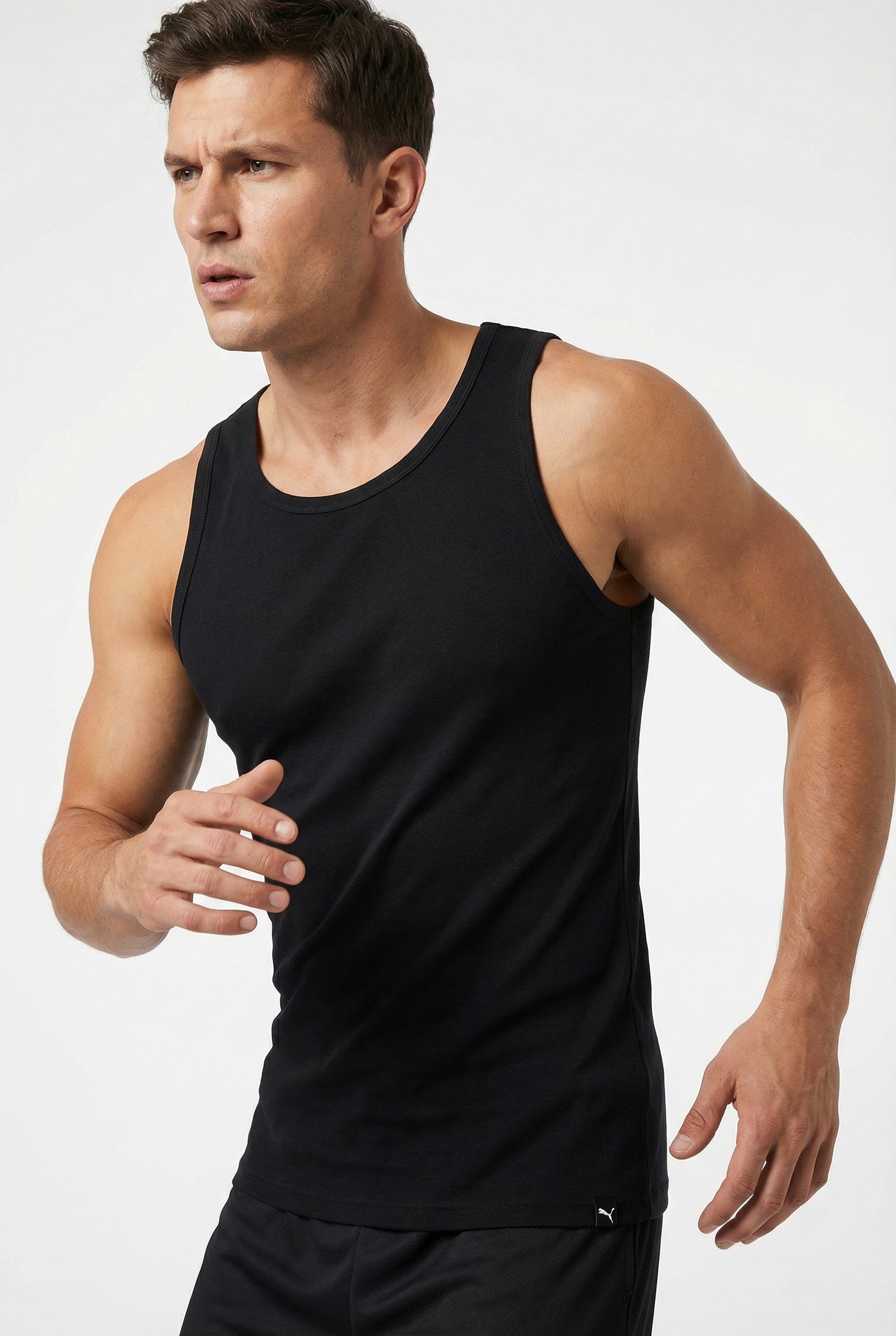 PUMA Tanktop PUMA EVERYDAY TANK TOP (2er Pack) mit Rundhalsausschnitt