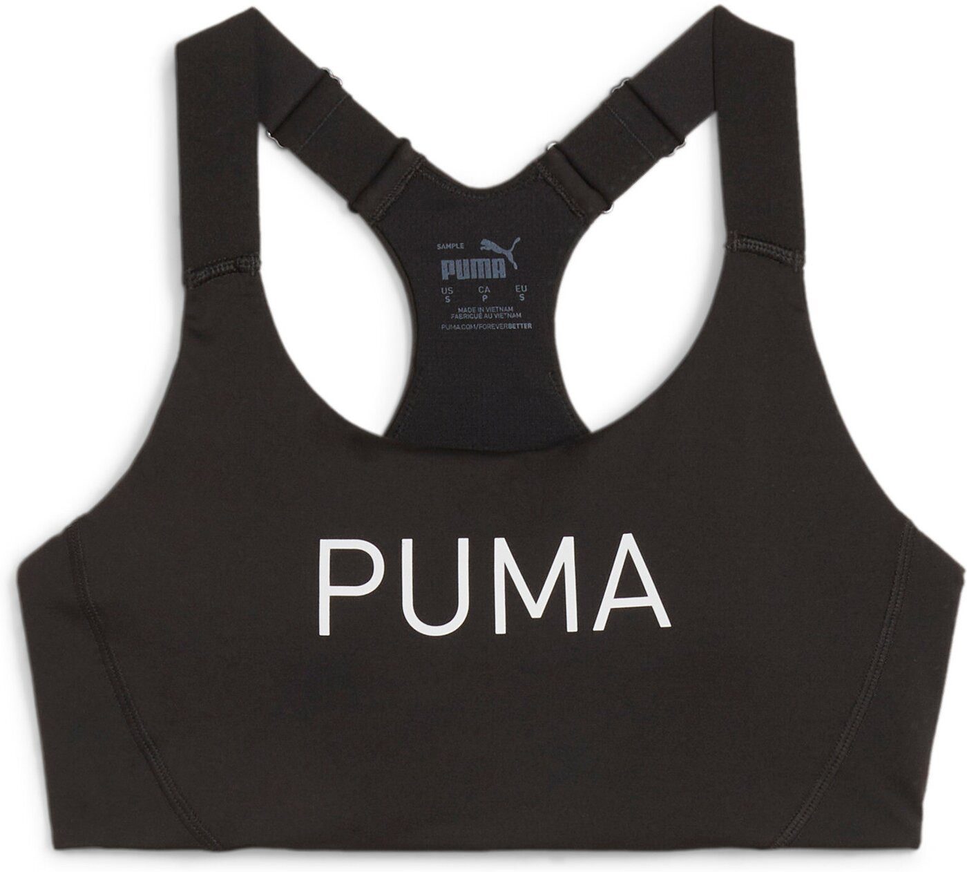 PUMA Sport-Bustier 4KEEPS EVERSCULPT BRA PUMA BLACK-VARSITY GREEN