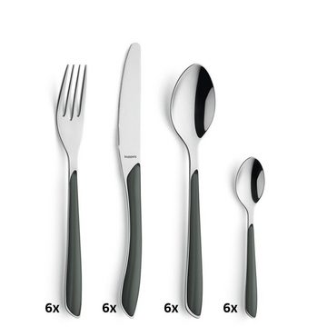 Kuppels Besteck-Set PRISMA (24-tlg), 6 Personen, Edelstahl 18/0, Spülmaschinenfest, rostfrei, langlebig