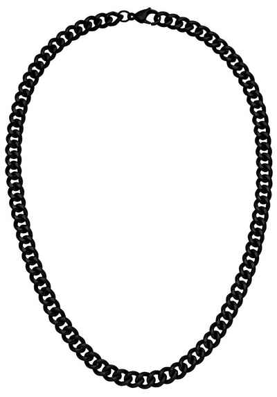 JOBO Kette ohne Anhänger, Edelstahl schwarz beschichtet 55 cm